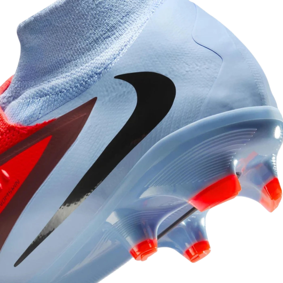 Nike Phantom 6 High Pro Firm Ground Soccer Cleats (Royal Tint/Bright Crimson)