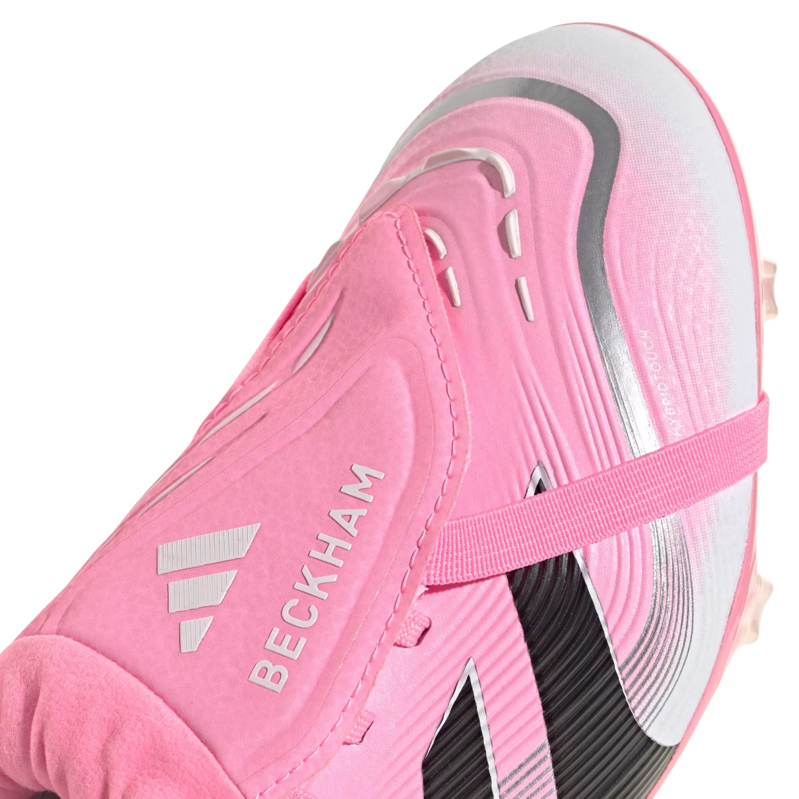 adidas Predator Pro Fold-Over Tongue Firm Ground Soccer Cleats (Pink/Core Black/White)