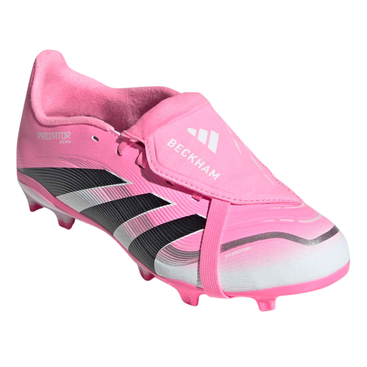 adidas Youth Predator League Fold Over Tongue Firm Ground/Multi Ground Soccer Cleats (Pink/Black/White)