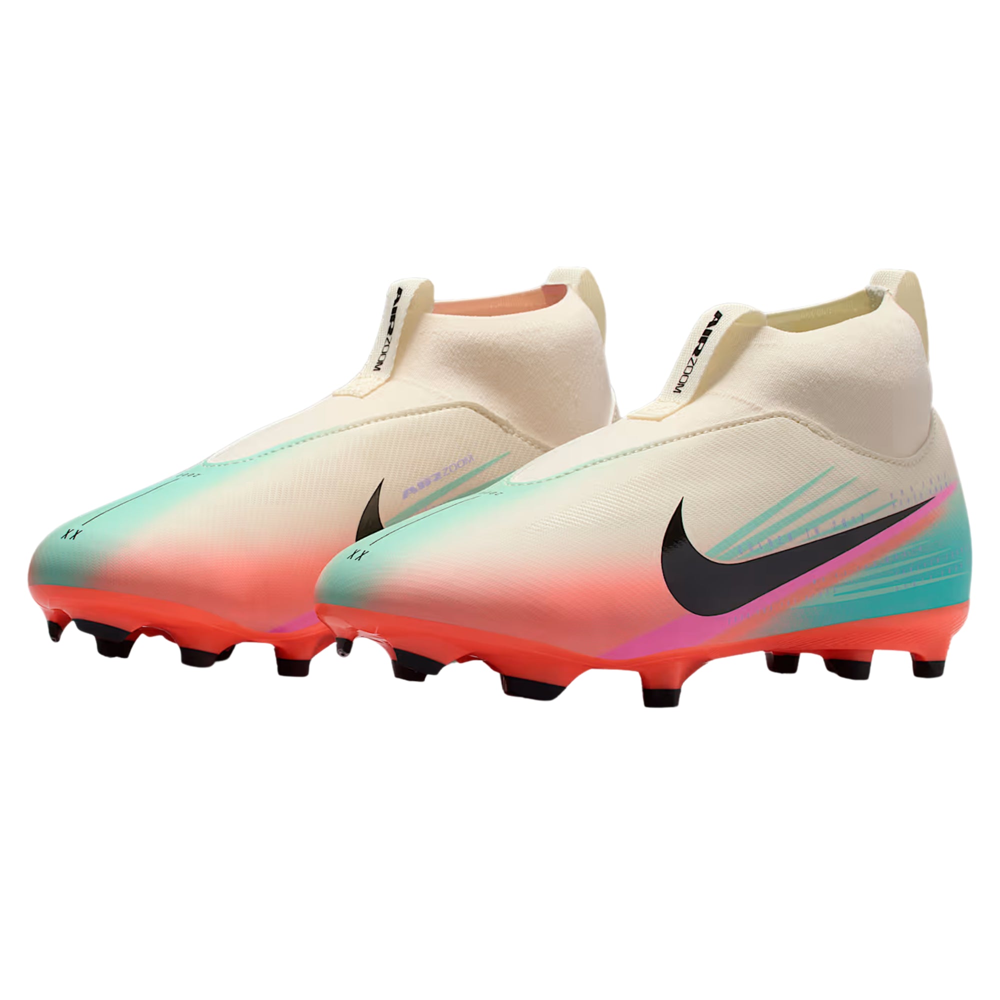 Nike Youth Zoom Mercurial Superfly 10 Academy Firm Ground/Multi Ground Soccer Cleats (Pale Ivory/Black)