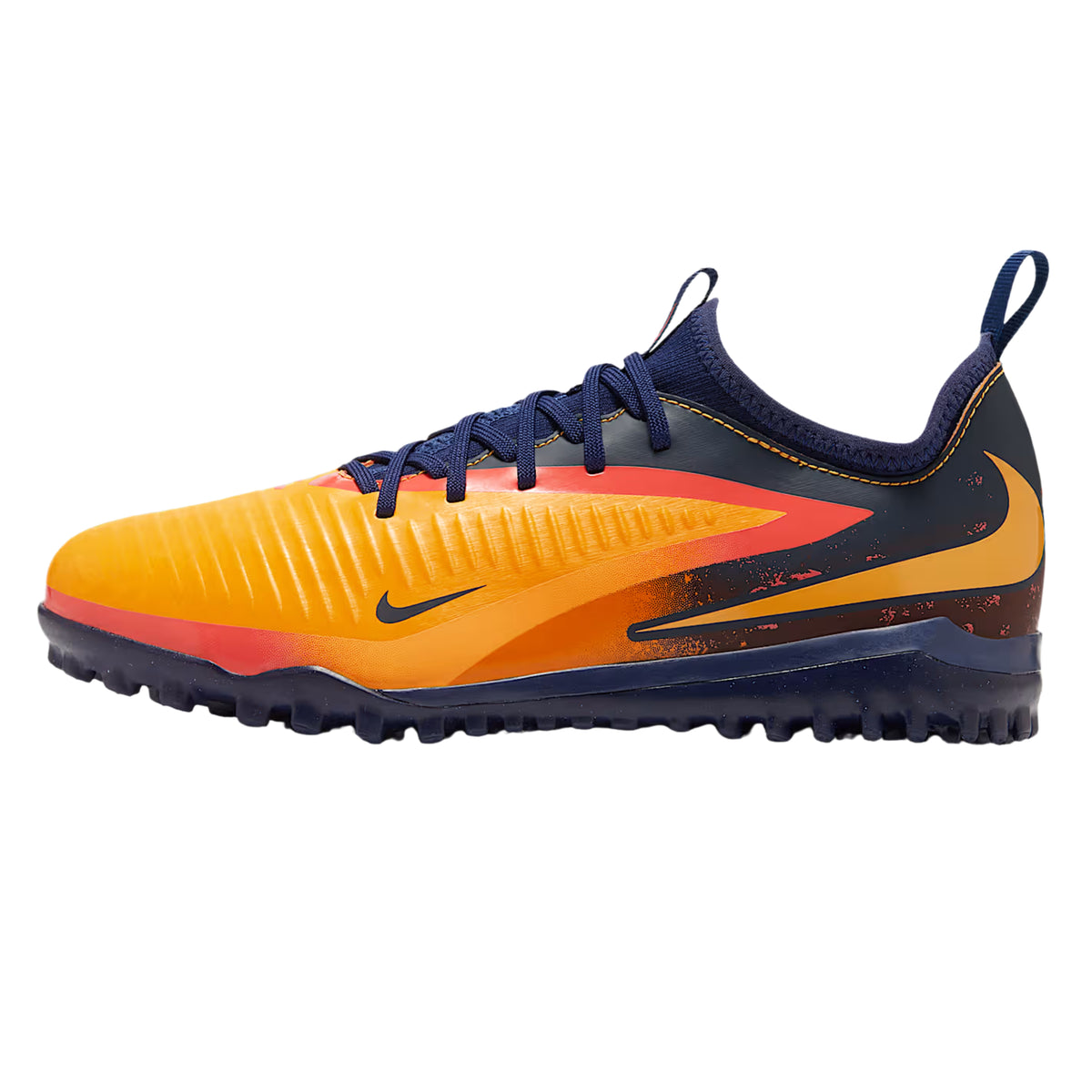 Nike Youth Jr. Phantom 6 Low Academy Erling Haaland Turf Soccer Shoes (Laser Orange/Lemon Venom)