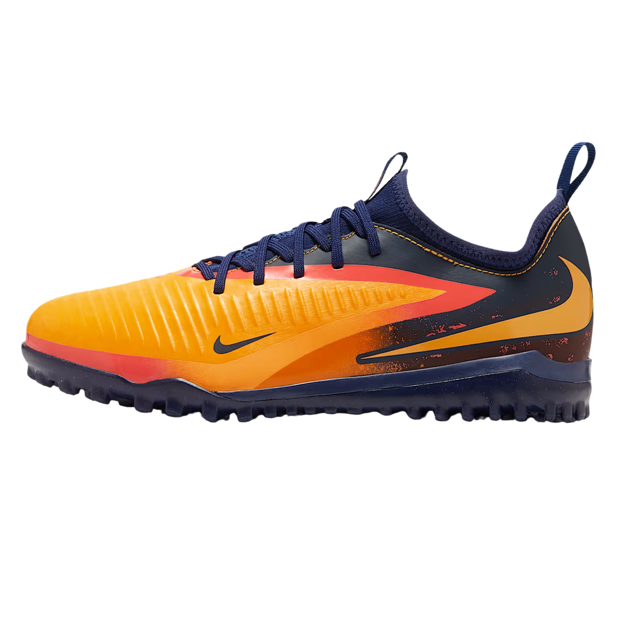 Nike Youth Jr. Phantom 6 Low Academy Erling Haaland Turf Soccer Shoes (Laser Orange/Lemon Venom)