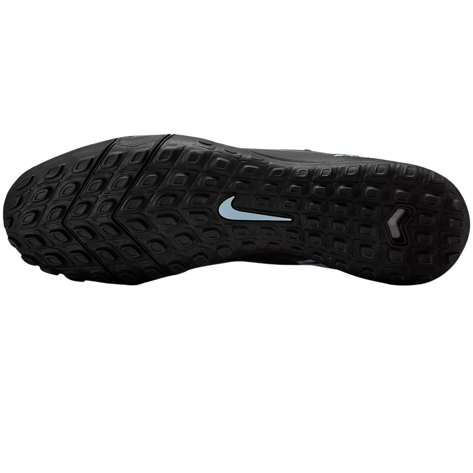 Nike Zoom Superfly 10 Academy Turf Soccer Shoes (Black/Ice Blue)