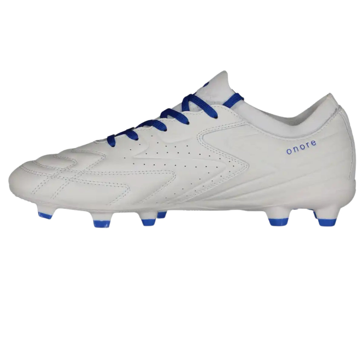 Charly Onore LT PFX Firm Ground Soccer Cleats (White/Royal)