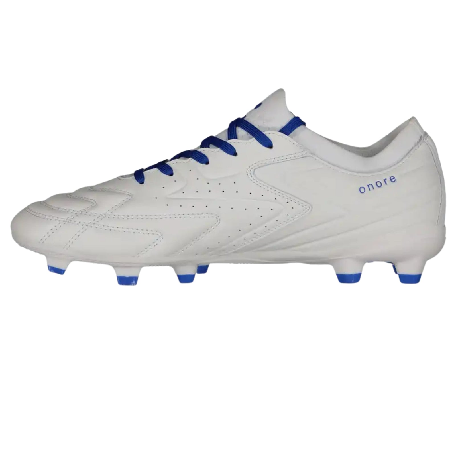 Charly Onore LT PFX Firm Ground Soccer Cleats (White/Royal)