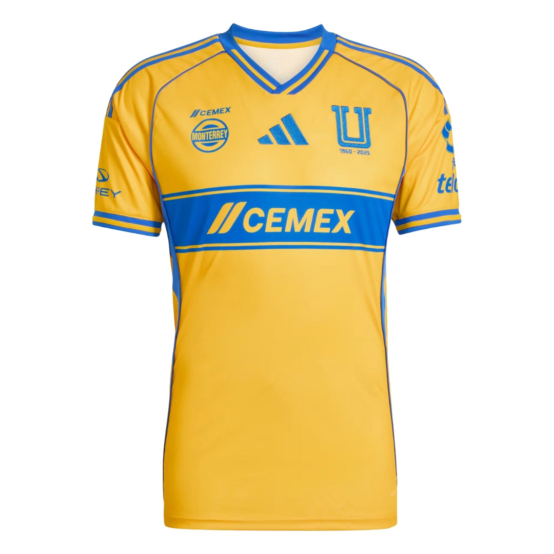 adidas Tigres UANL 25/26 Home Jersey (Gold/Blue)
