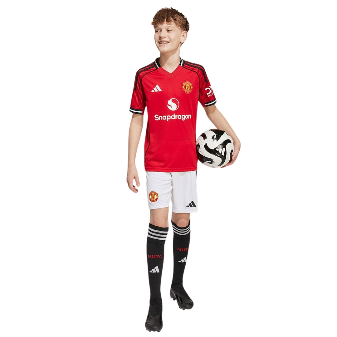 adidas Youth Manchester United 25/26 Home Jersey (Red)