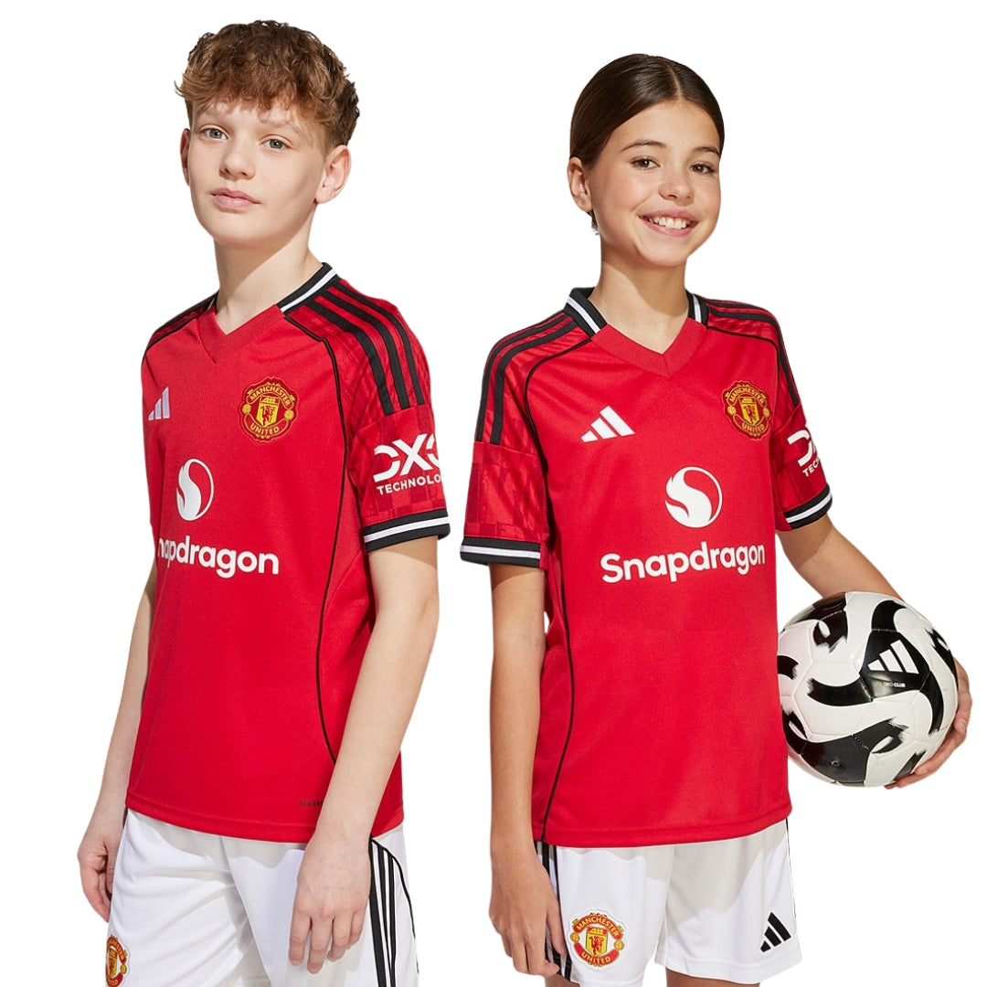 adidas Youth Manchester United 25/26 Home Jersey (Red)