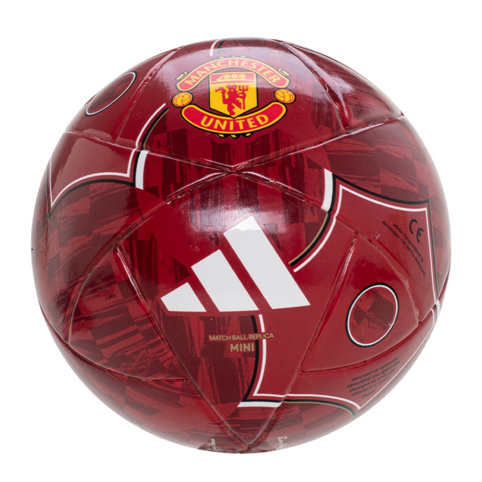 adidas Manchester United Club Mini Ball 25/26 (Red/Black)