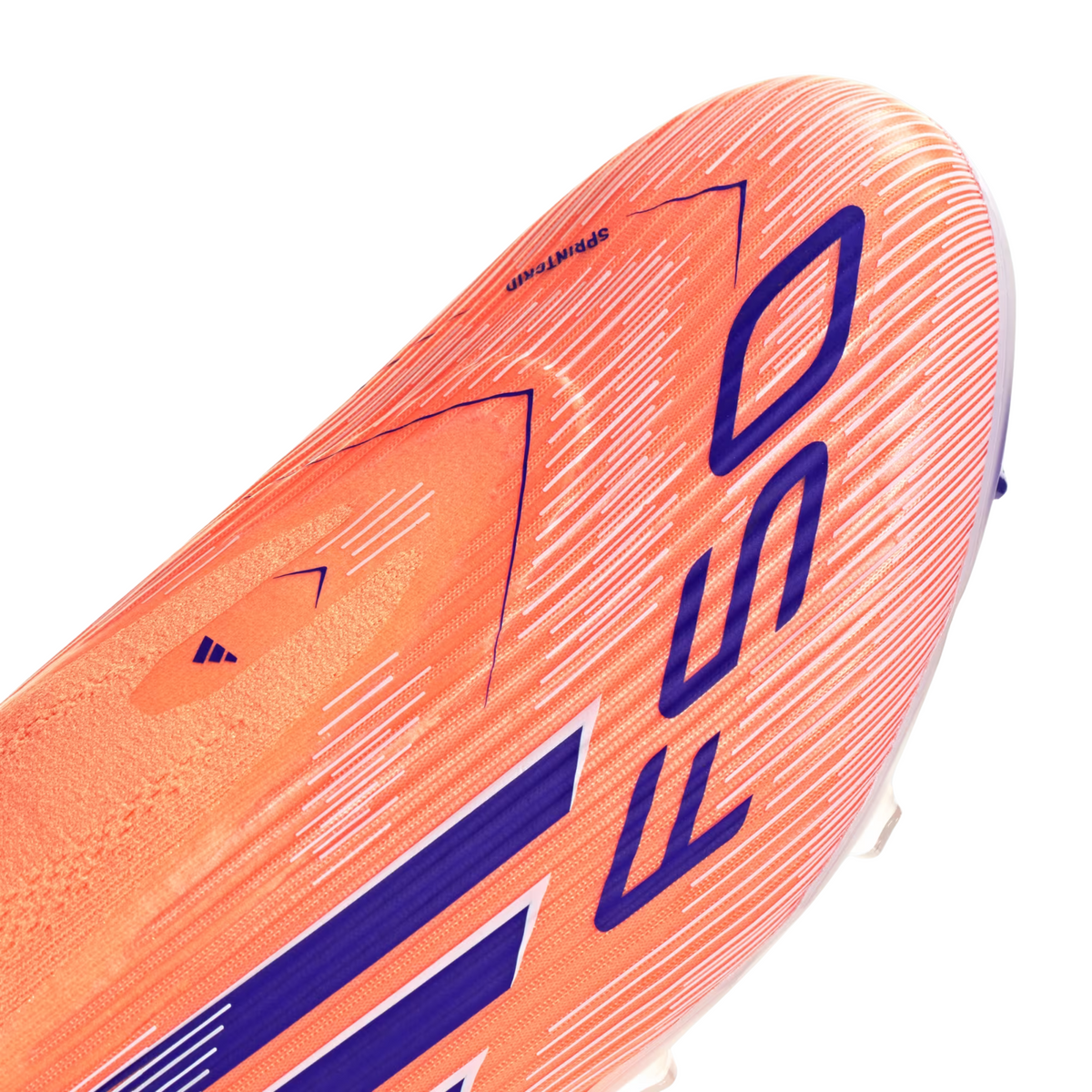 adidas F50 League Laceless FG/MG Soccer Cleats (Orange/Lucid Blue/White)