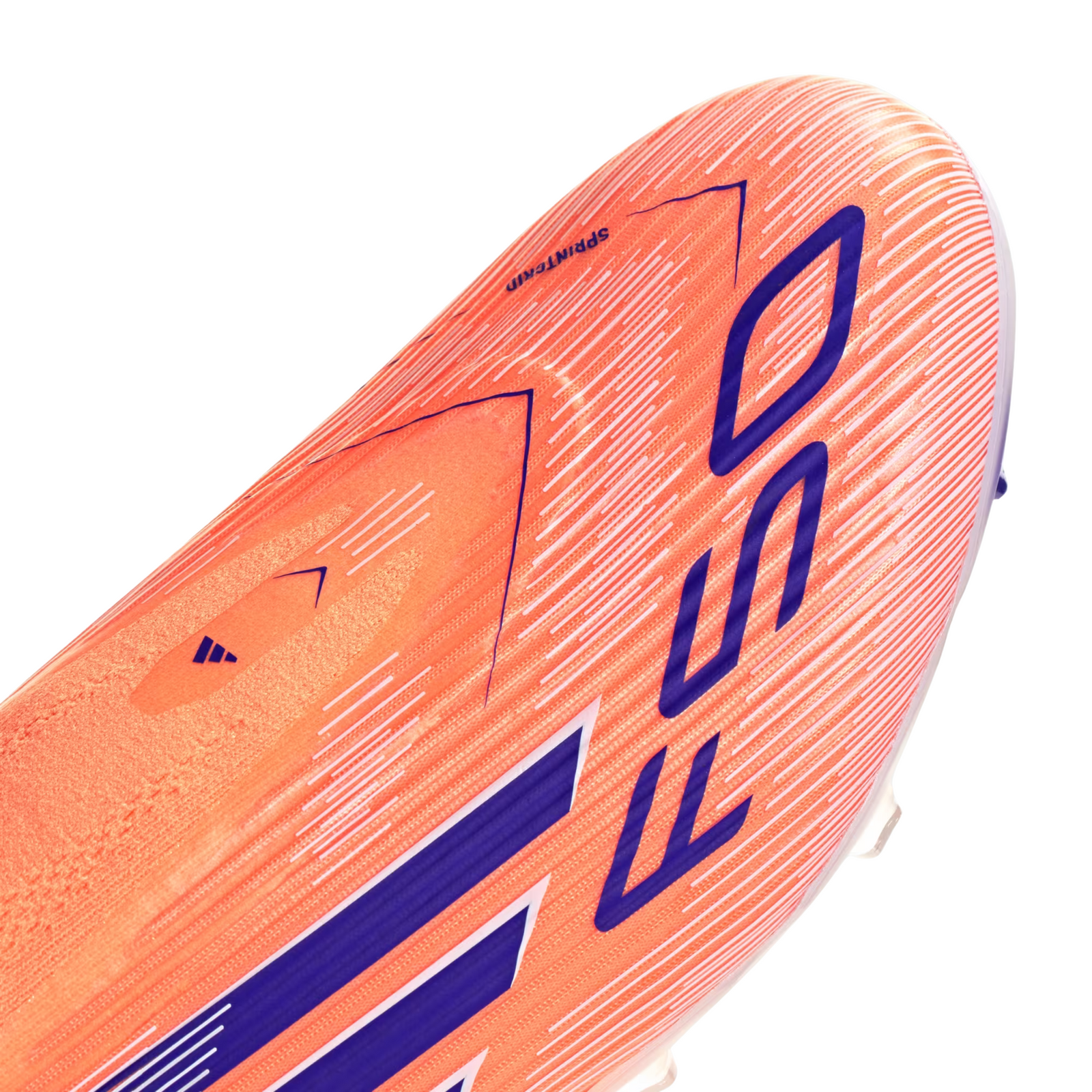 adidas F50 League Laceless FG/MG Soccer Cleats (Orange/Lucid Blue/White)