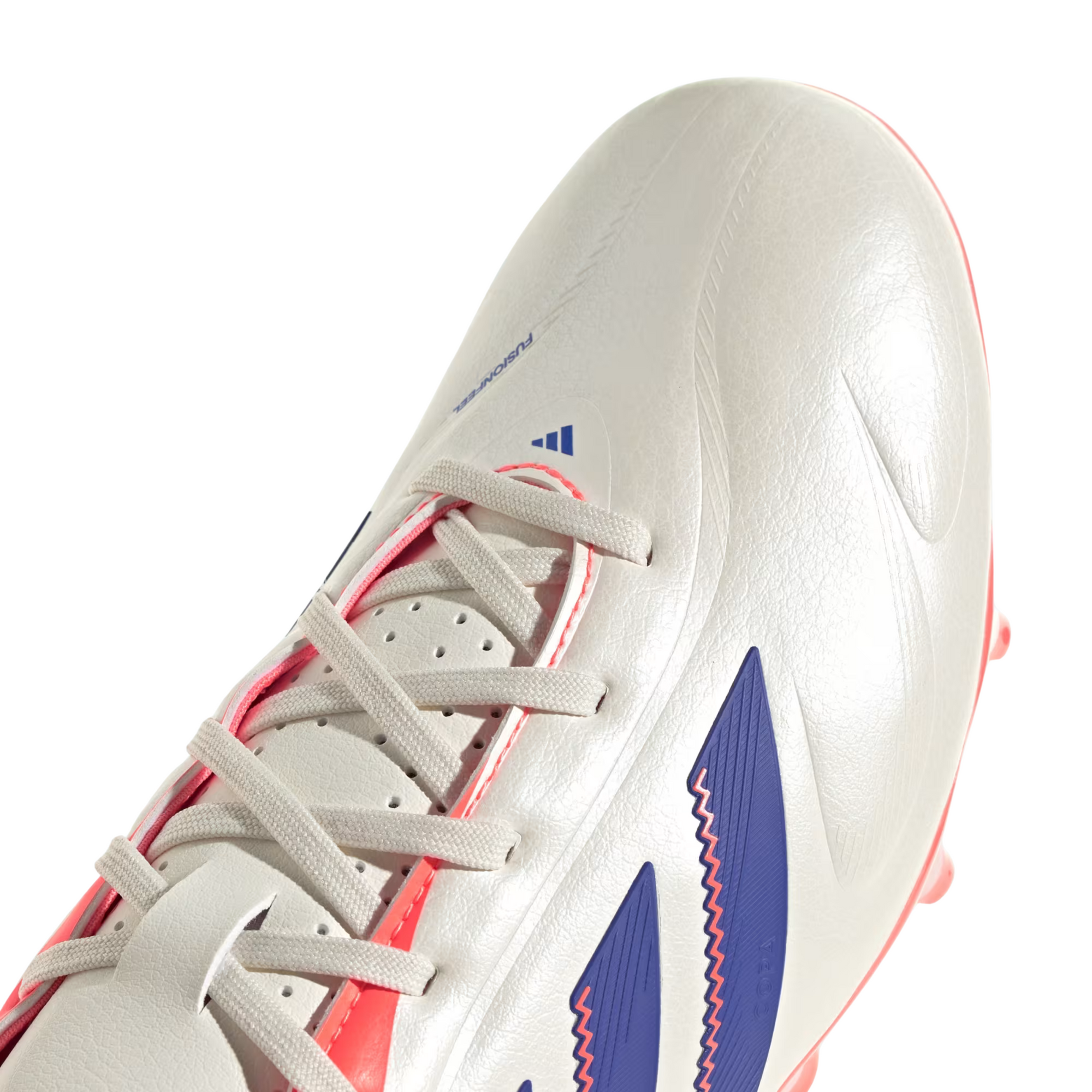adidas Copa Pure III League Firm/Multi Ground Soccer Cleats (Off White/Blue/Orange)