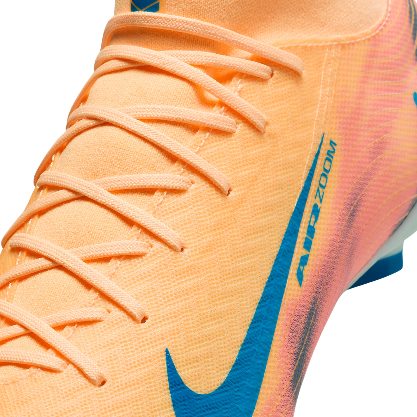 Nike Zoom Superfly 10 Academy KM Firm/Multi Ground Soccer Cleats (Melon Tint/Neo Turq/Igloo)