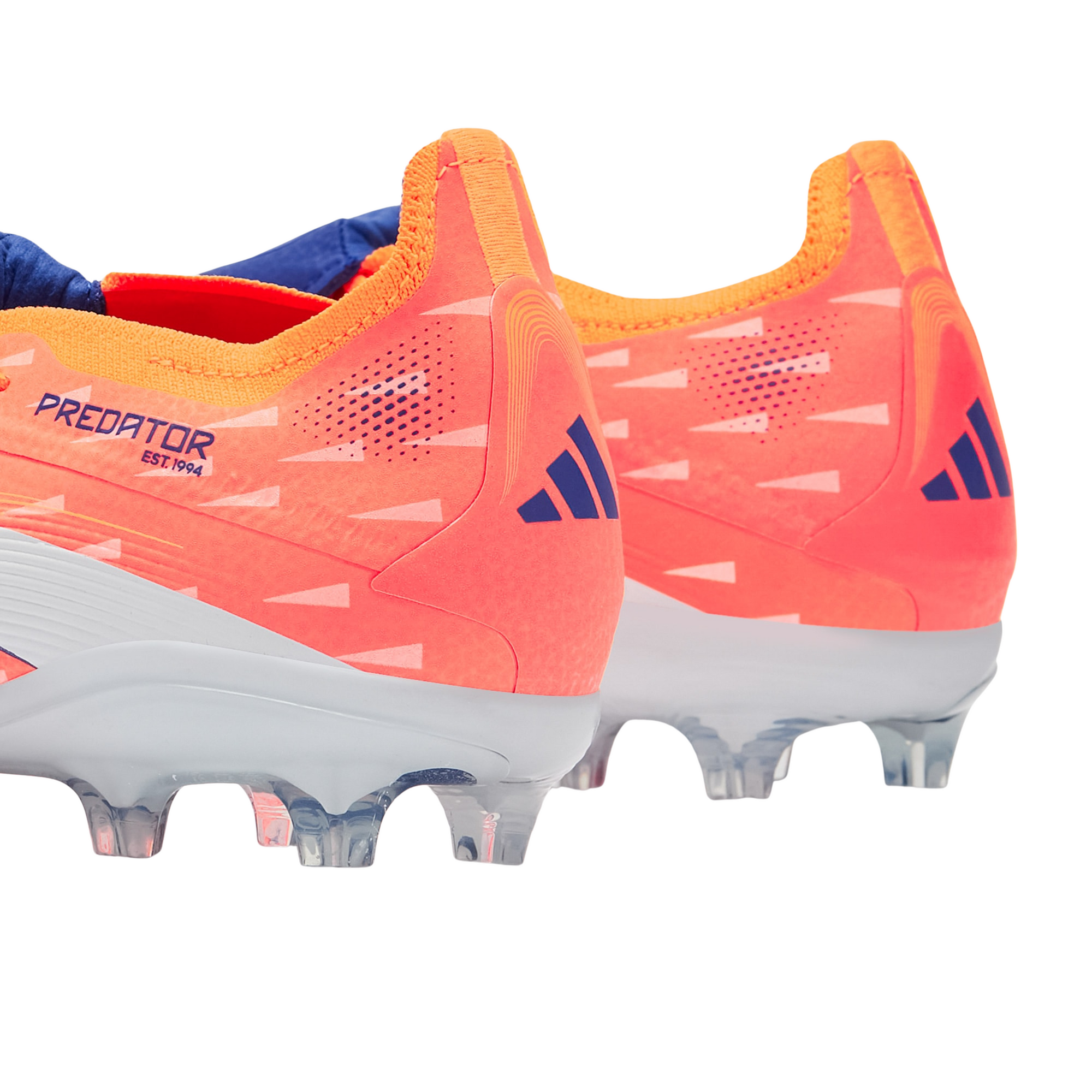 adidas Youth Predator Elite Fold-Over Tongue Junior FG Soccer Cleats (Coral/White/Orange)