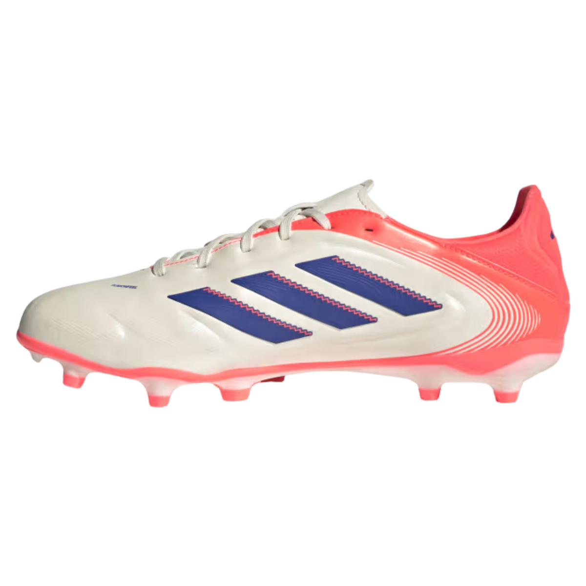 adidas Copa Pure III League Firm/Multi Ground Soccer Cleats (Off White/Blue/Orange)