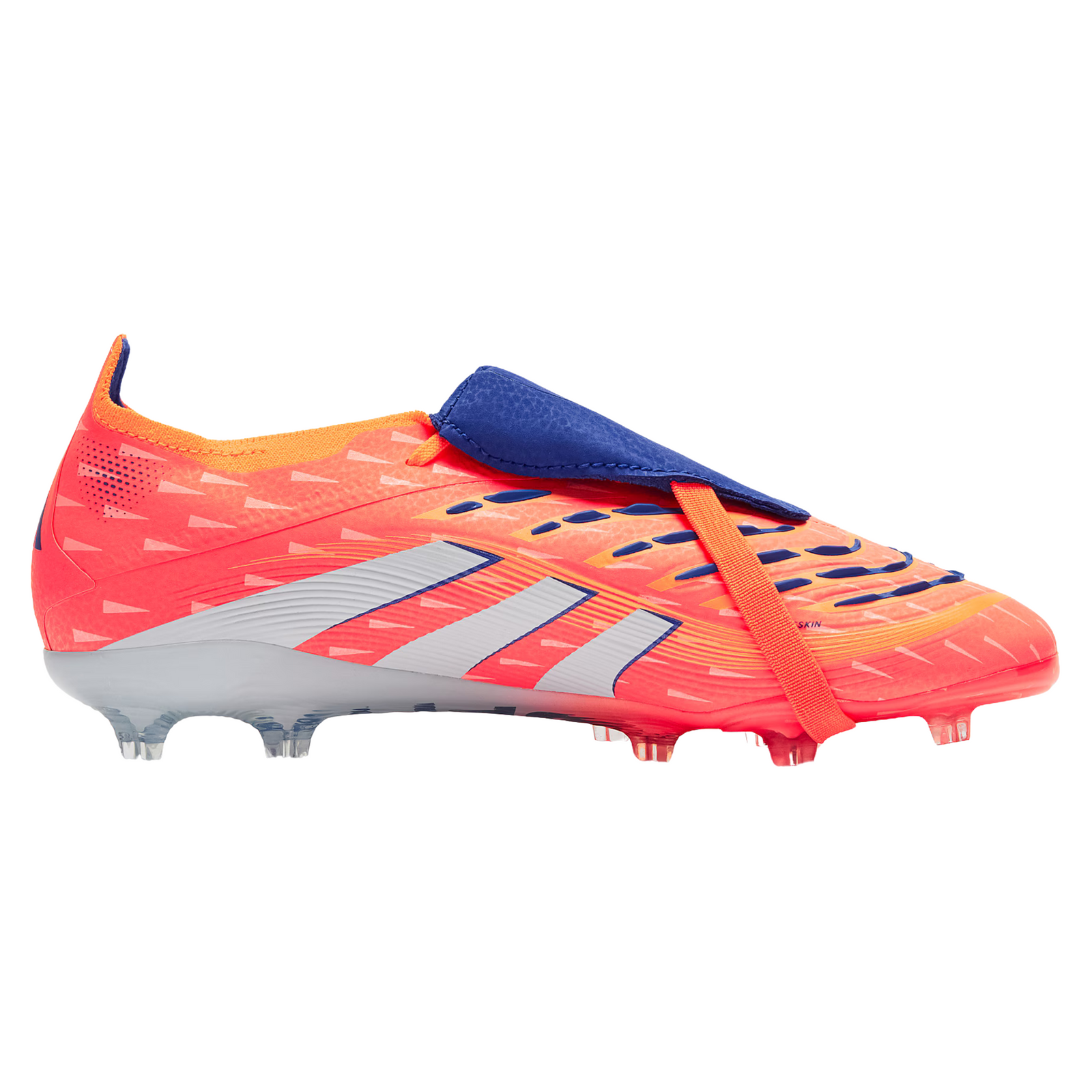 adidas Youth Predator Elite Fold-Over Tongue Junior FG Soccer Cleats (Coral/White/Orange)