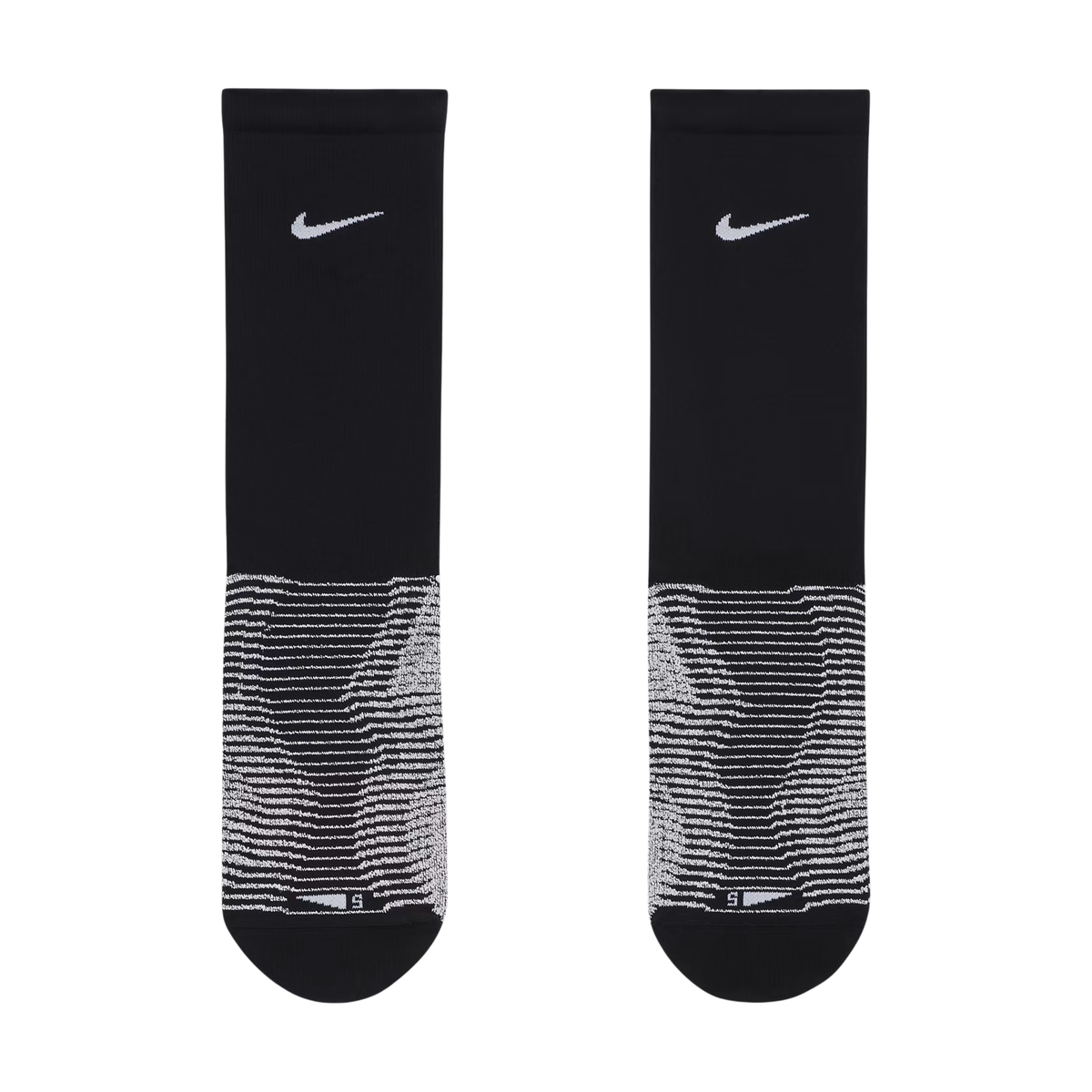 Nike Men's Vapor Strike Crew Soccer Socks (Black/Grey)