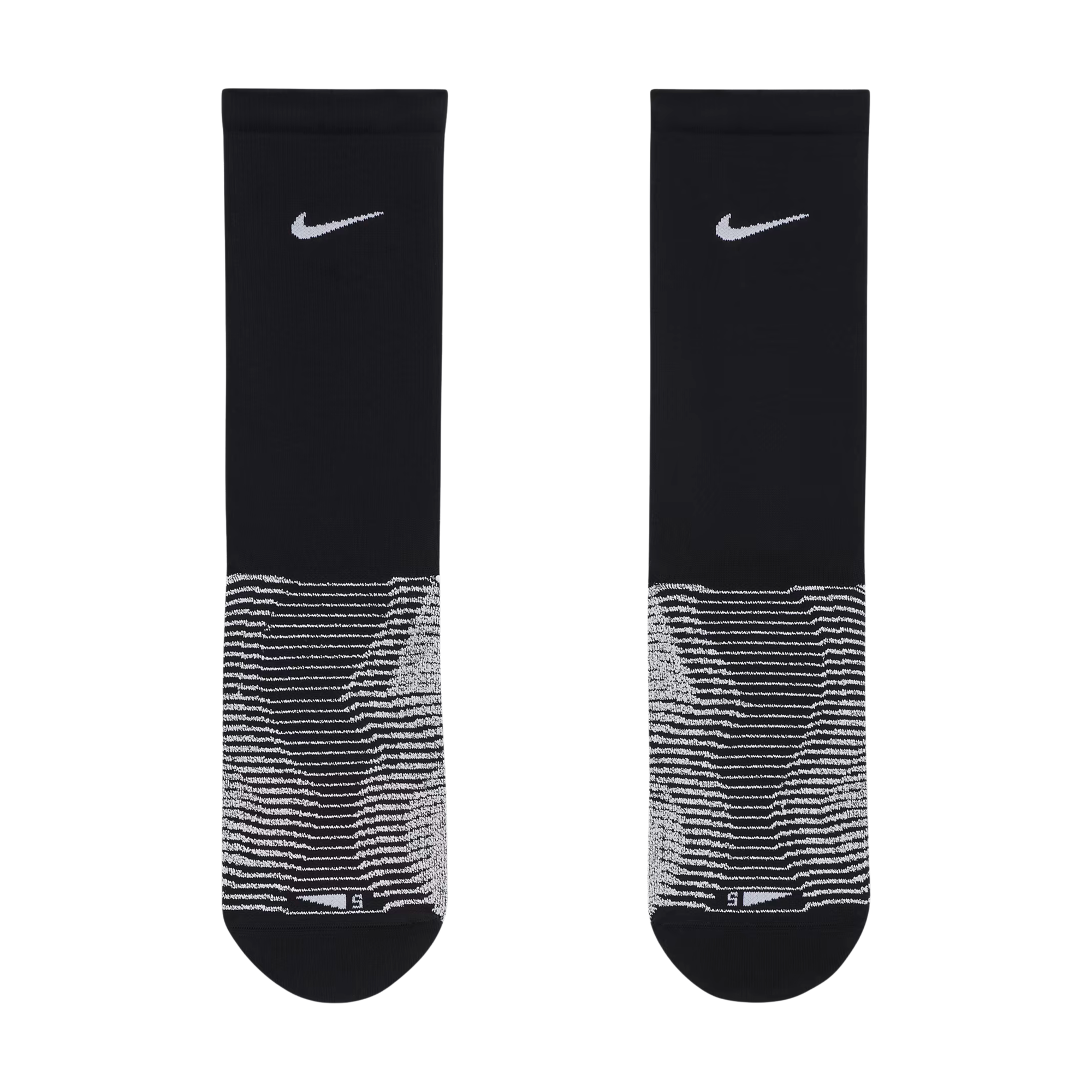 Nike Men's Vapor Strike Crew Soccer Socks (Black/Grey)