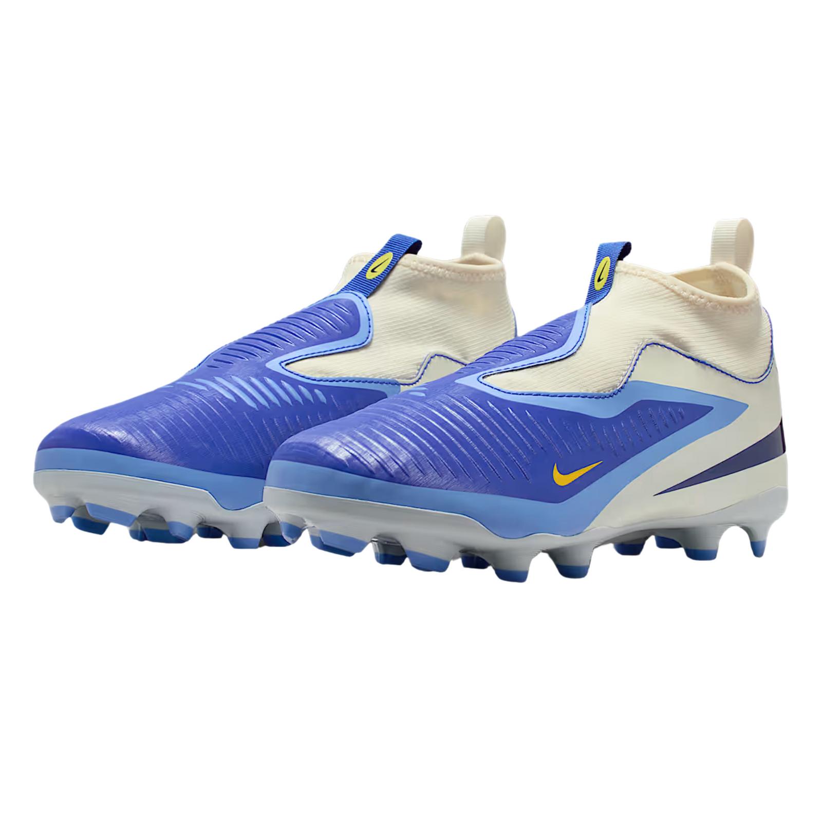 Nike Youth Phantom 6 High Academy LV8 FG Soccer Cleats (Racer Blue/Dark Obsidian)