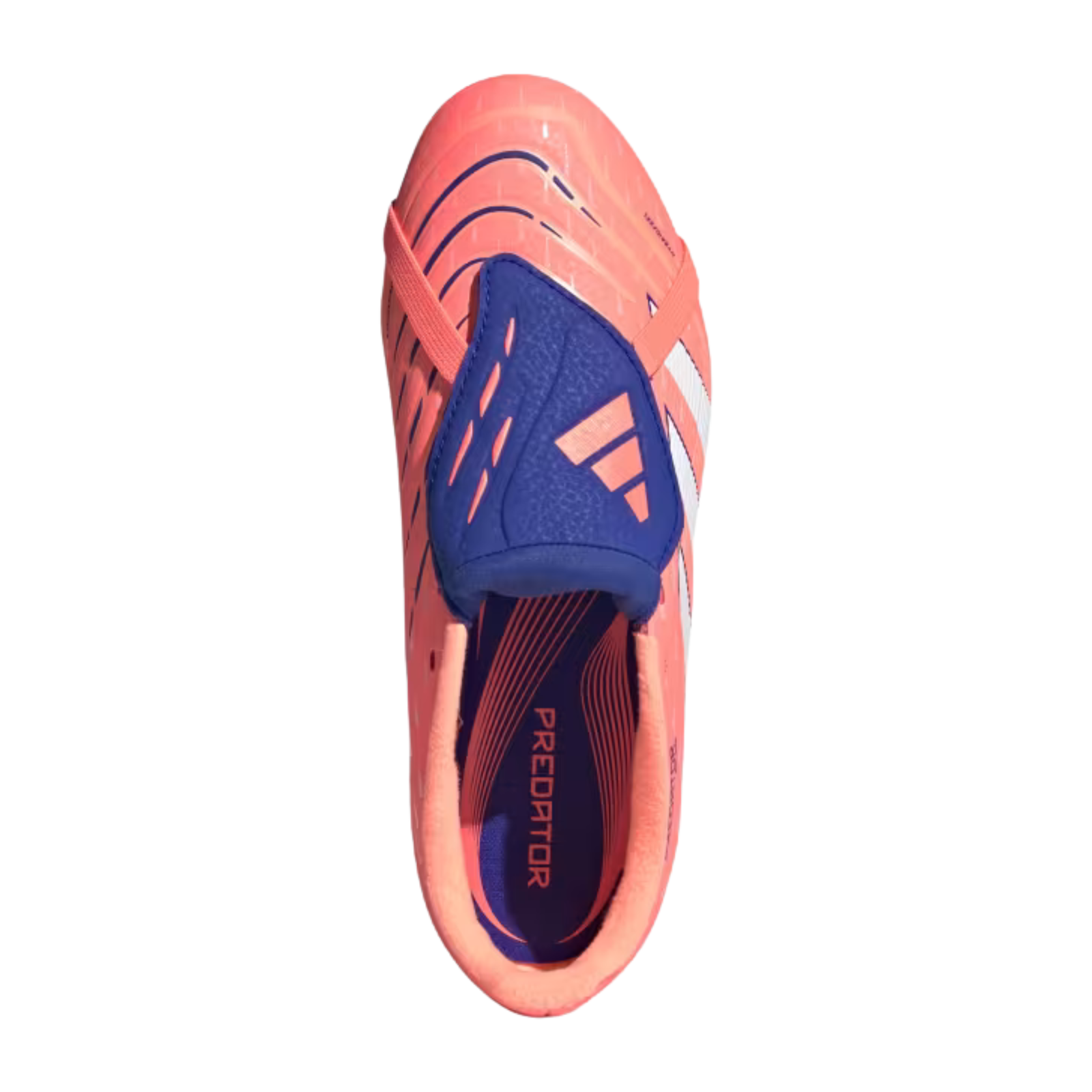adidas Youth Predator League Fold-Over Tongue Firm/Multi Ground Junior Soccer Cleats (Coral/White/Orange)