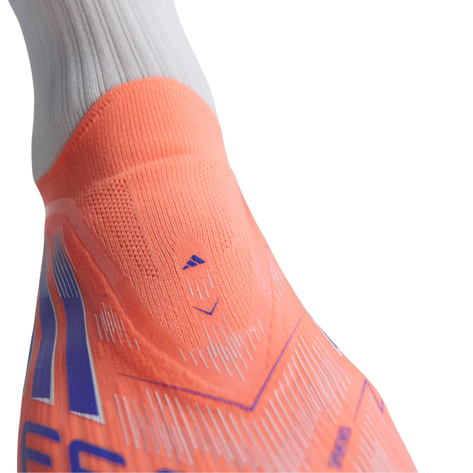 adidas F50 Elite Lace Less Firm Ground Soccer Cleats (Orange/Lucid Blue/White)