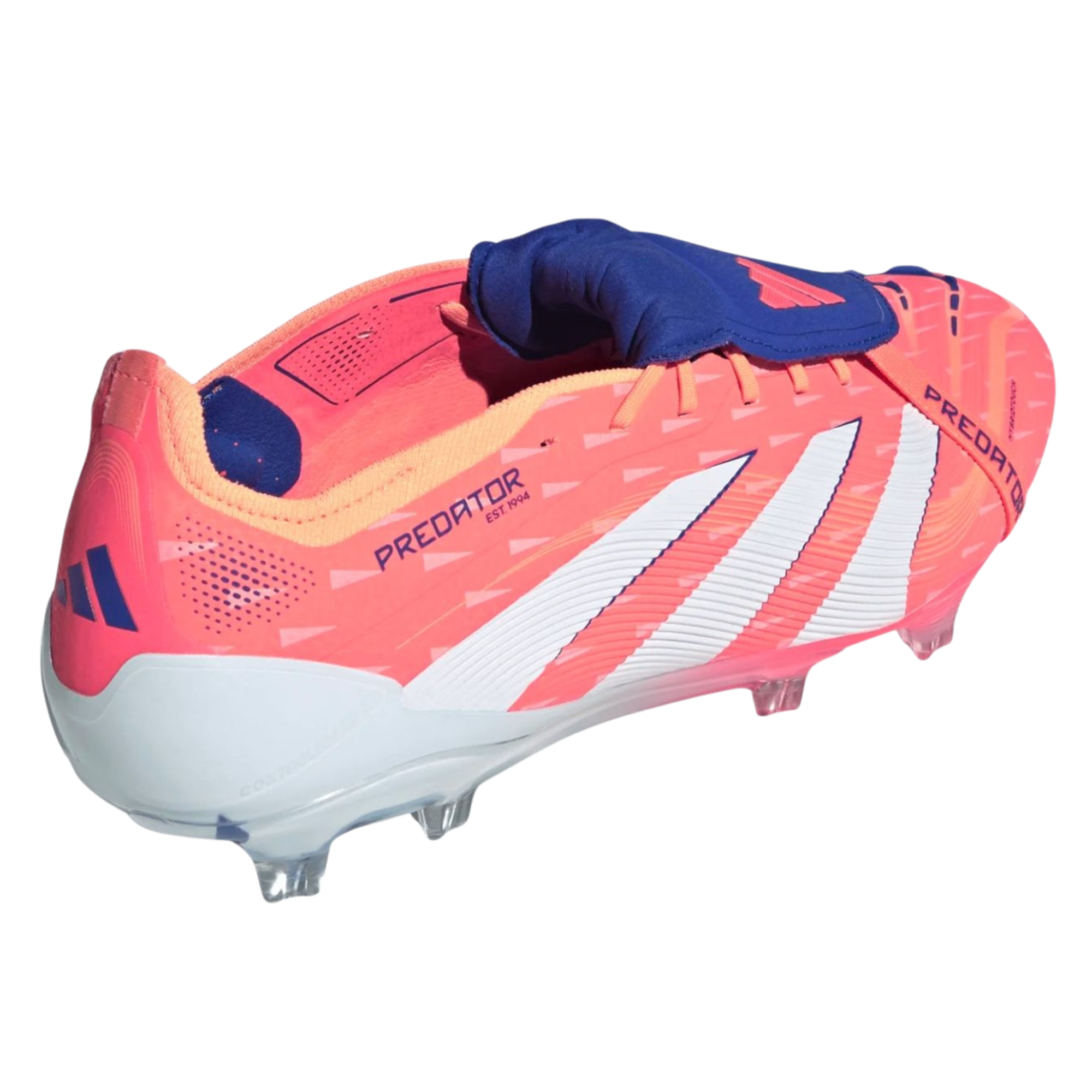adidas Predator Elite Fold-Over Tongue Firm Ground Soccer Cleats (Coral/White/Orange)