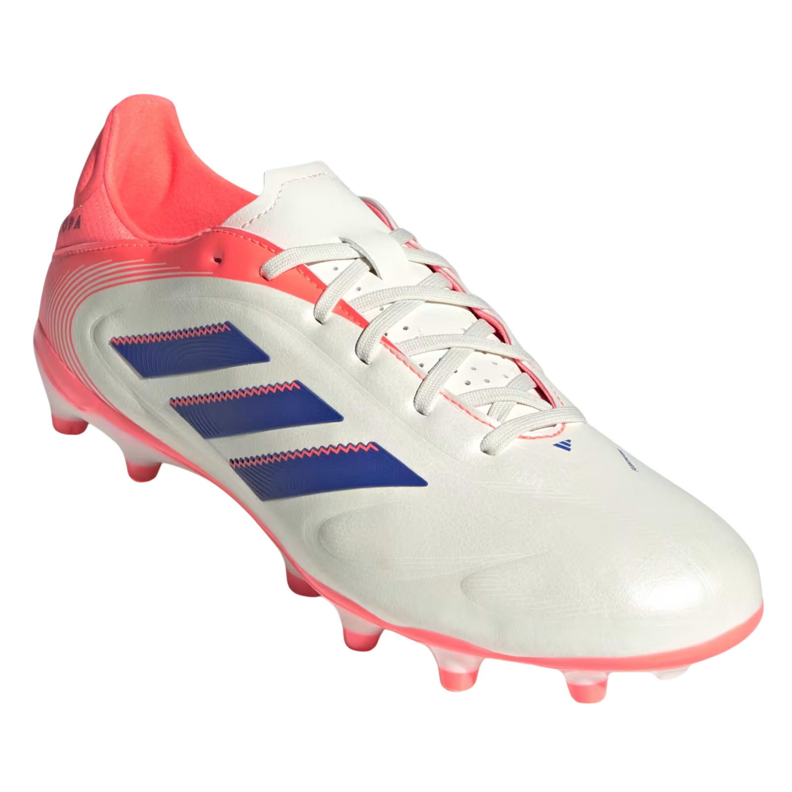 adidas Copa Pure III League Firm/Multi Ground Soccer Cleats (Off White/Blue/Orange)