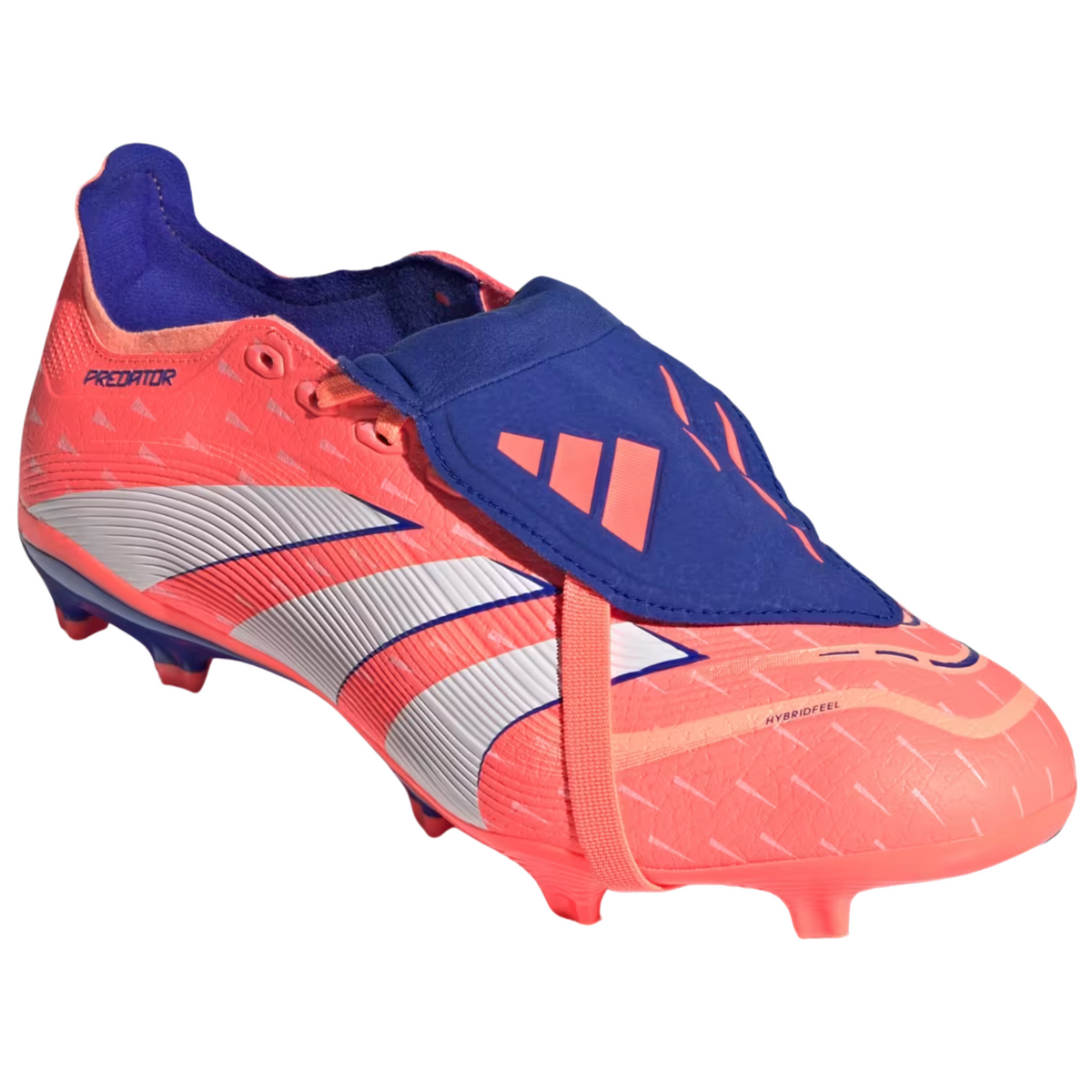adidas Predator League Fold-Over Tongue FG/MG Soccer Cleats (Coral/White/Orange)