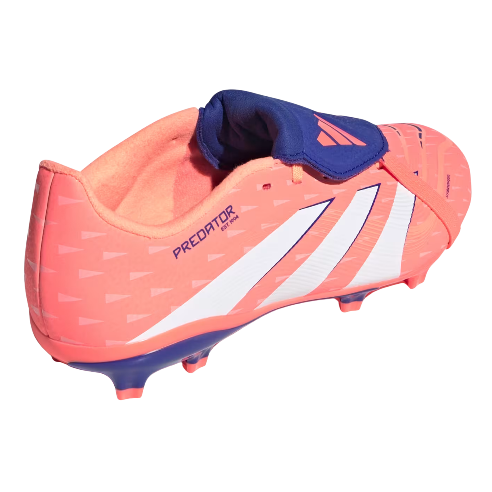 adidas Youth Predator League Fold-Over Tongue Firm/Multi Ground Junior Soccer Cleats (Coral/White/Orange)