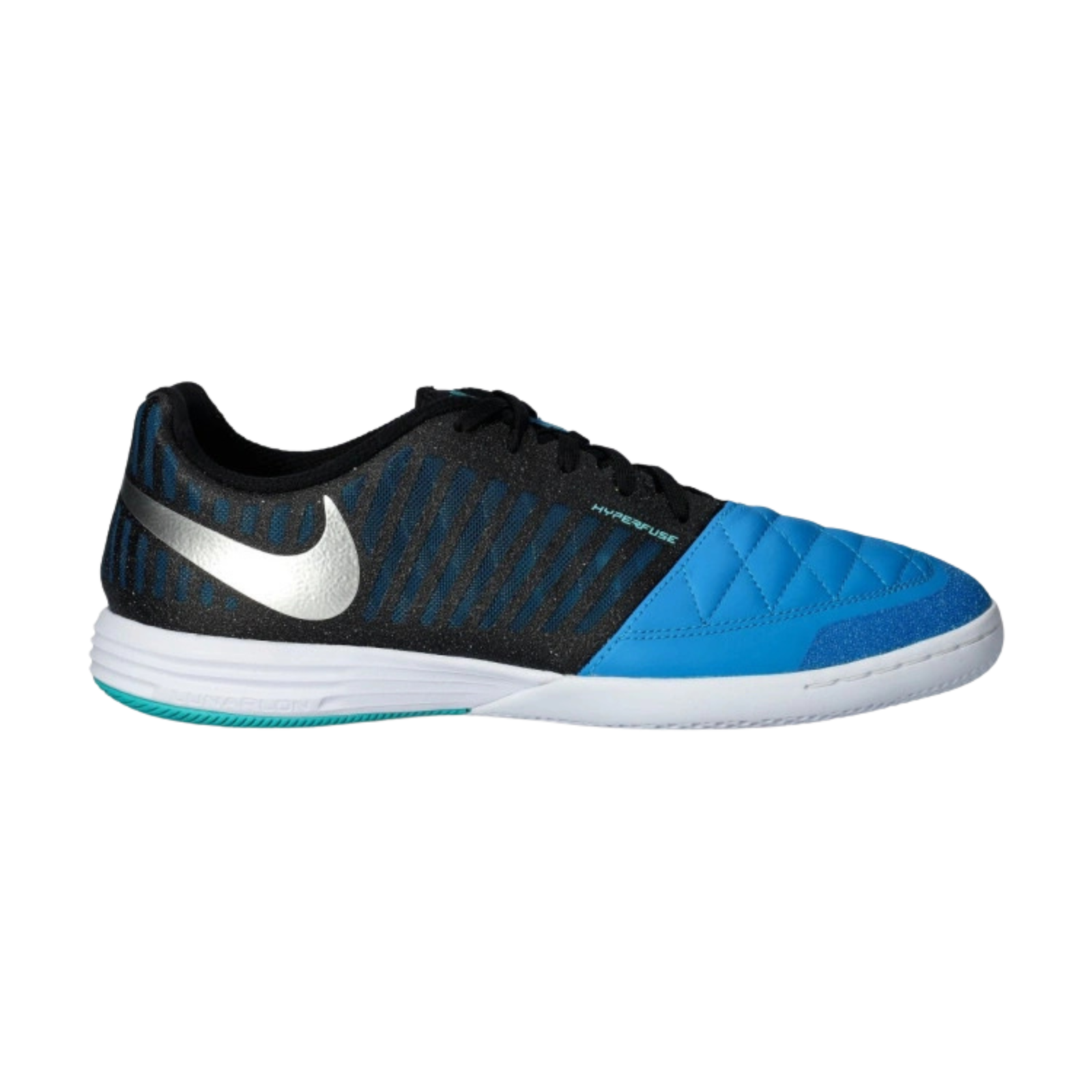 Nike LunarGato II Indoor Soccer Shoes (Metallic Silver/Black)