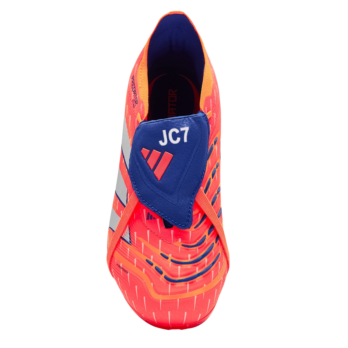 adidas Youth Predator Elite Fold-Over Tongue Junior FG Soccer Cleats (Coral/White/Orange)