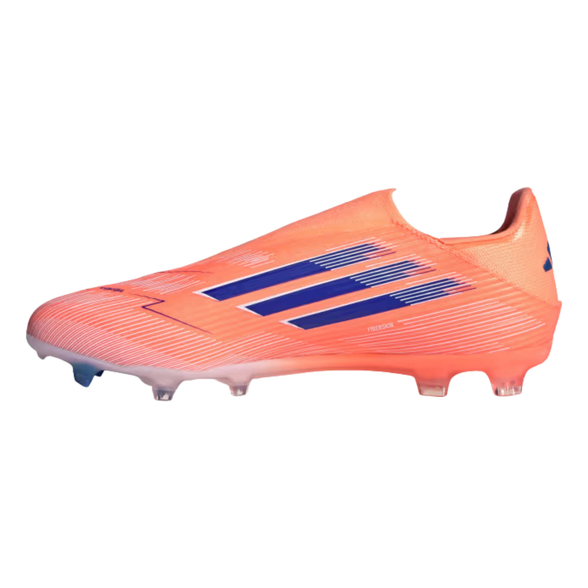 adidas F50 League Laceless FG/MG Soccer Cleats (Orange/Lucid Blue/White)