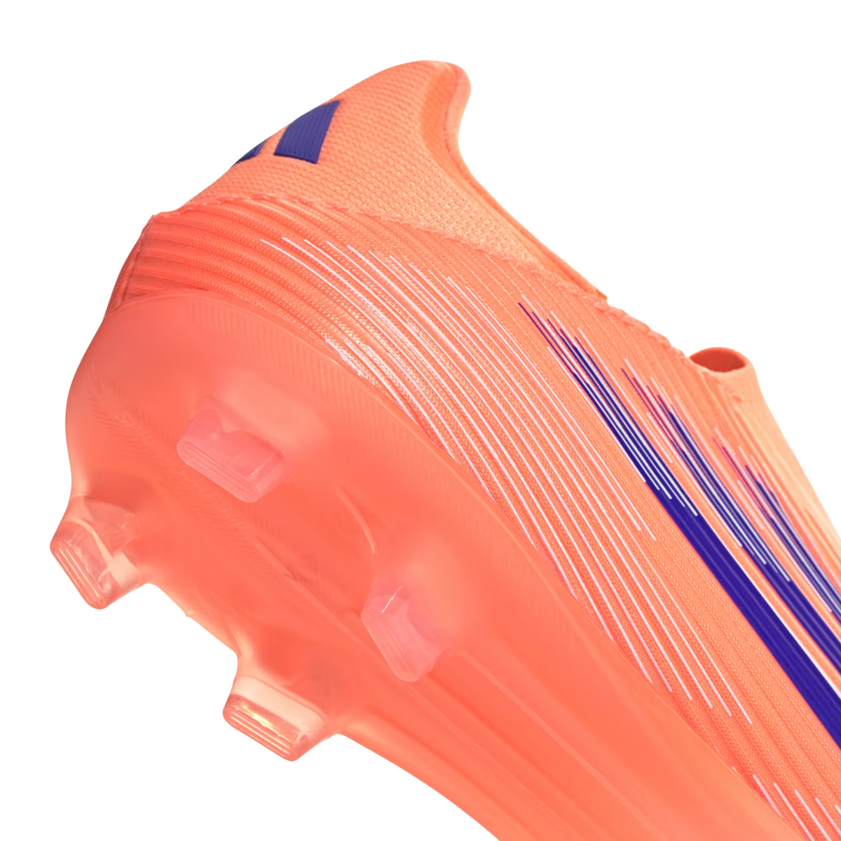 adidas F50 League Laceless FG/MG Soccer Cleats (Orange/Lucid Blue/White)