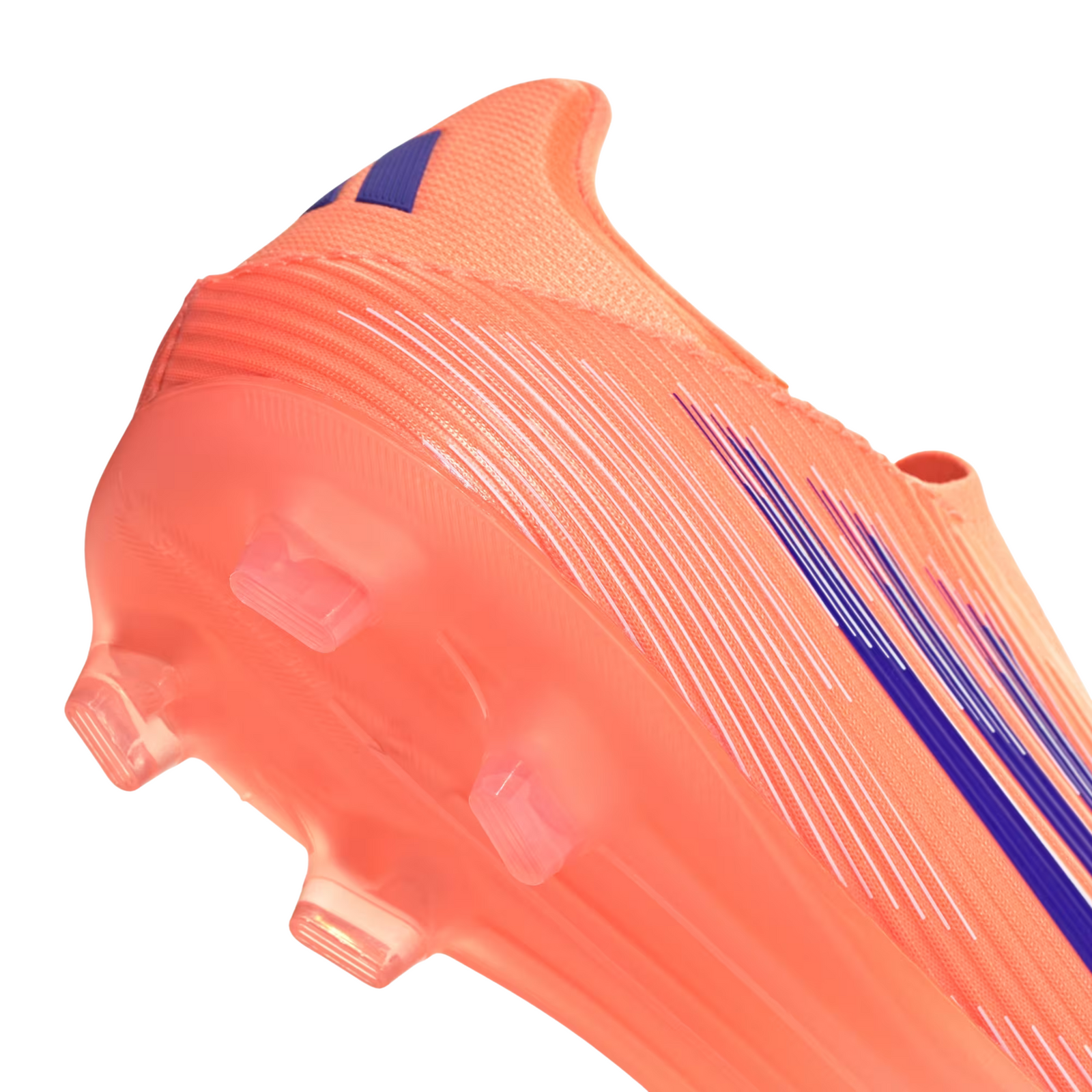 adidas F50 League Laceless FG/MG Soccer Cleats (Orange/Lucid Blue/White)