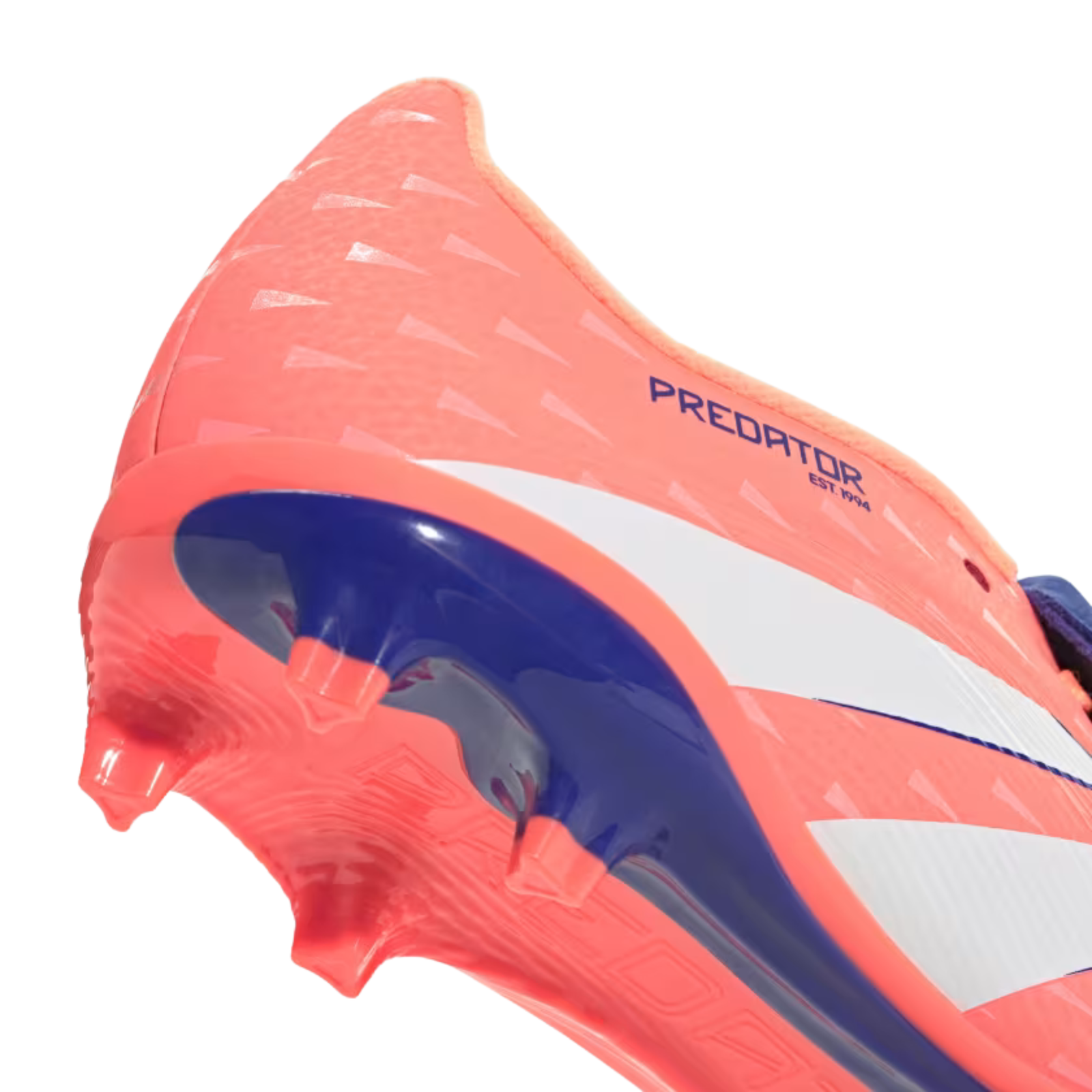 adidas Youth Predator League Fold-Over Tongue Firm/Multi Ground Junior Soccer Cleats (Coral/White/Orange)