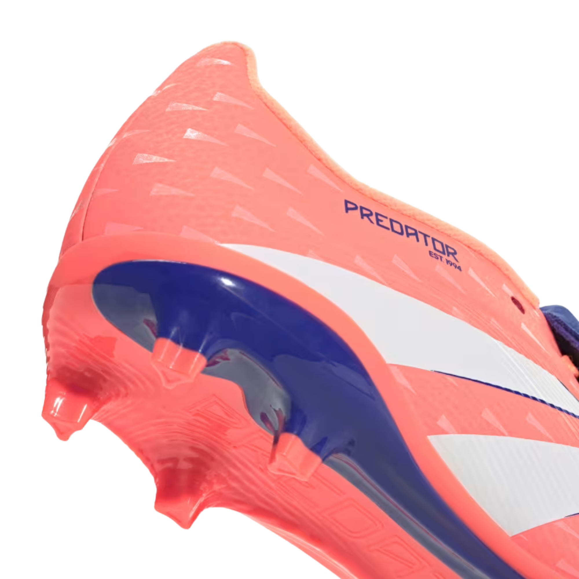 adidas Youth Predator League Fold-Over Tongue Firm/Multi Ground Junior Soccer Cleats (Coral/White/Orange)
