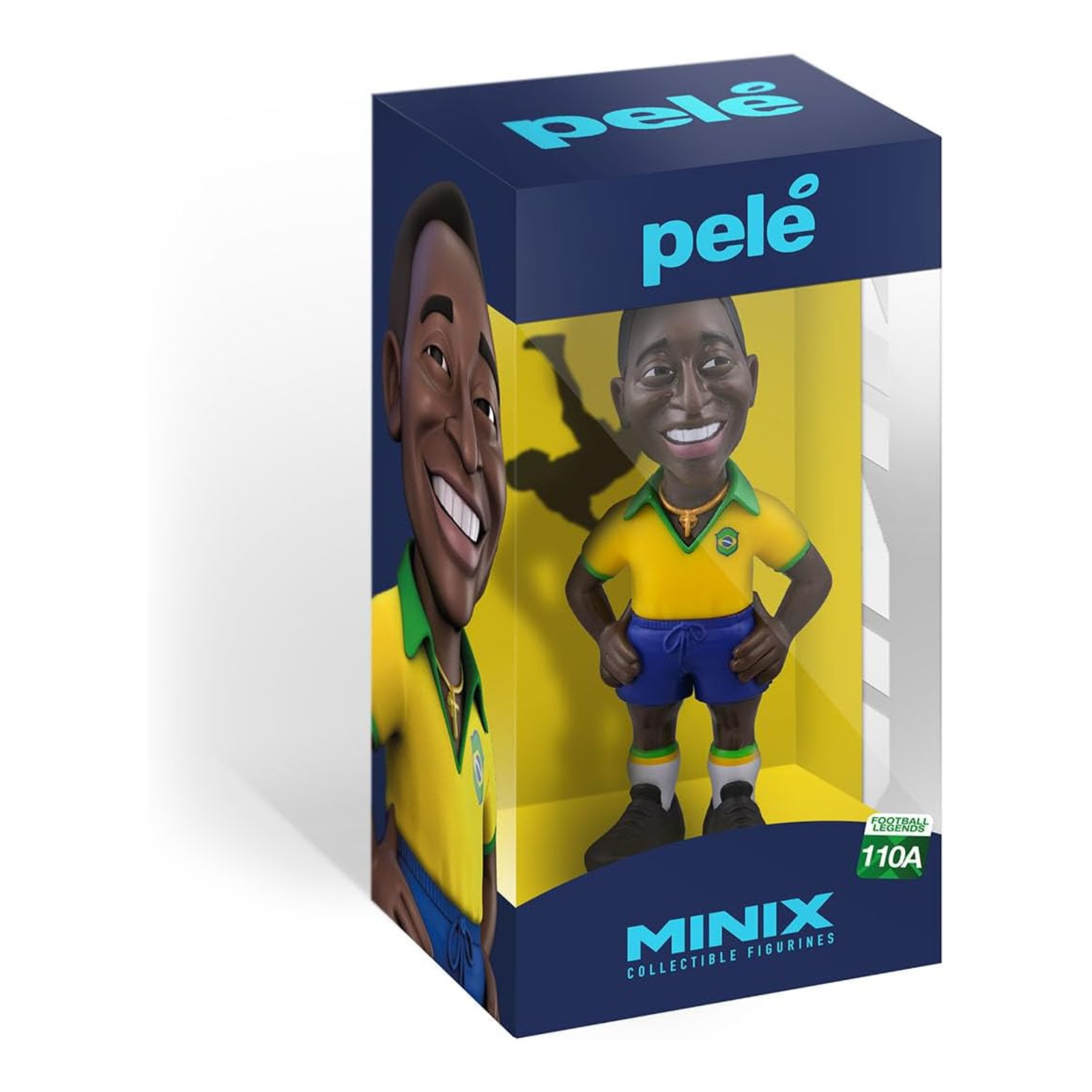 MINIX Brazil Pelé Crown Collectible Figure (Yellow)