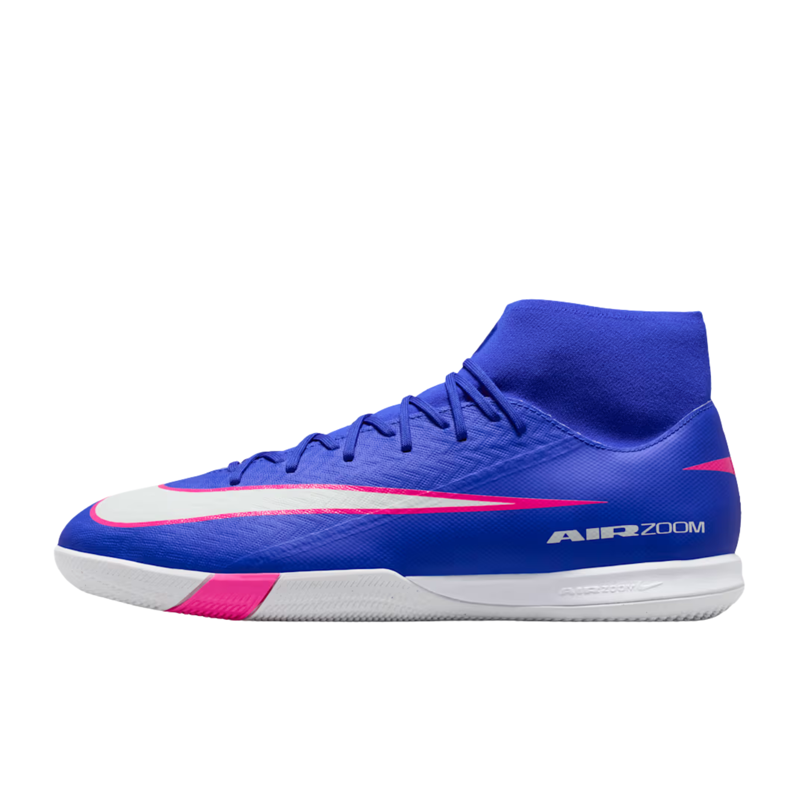 Nike Zoom Superfly 10 Academy Indoor Soccer Shoes (Racer Blue/White)