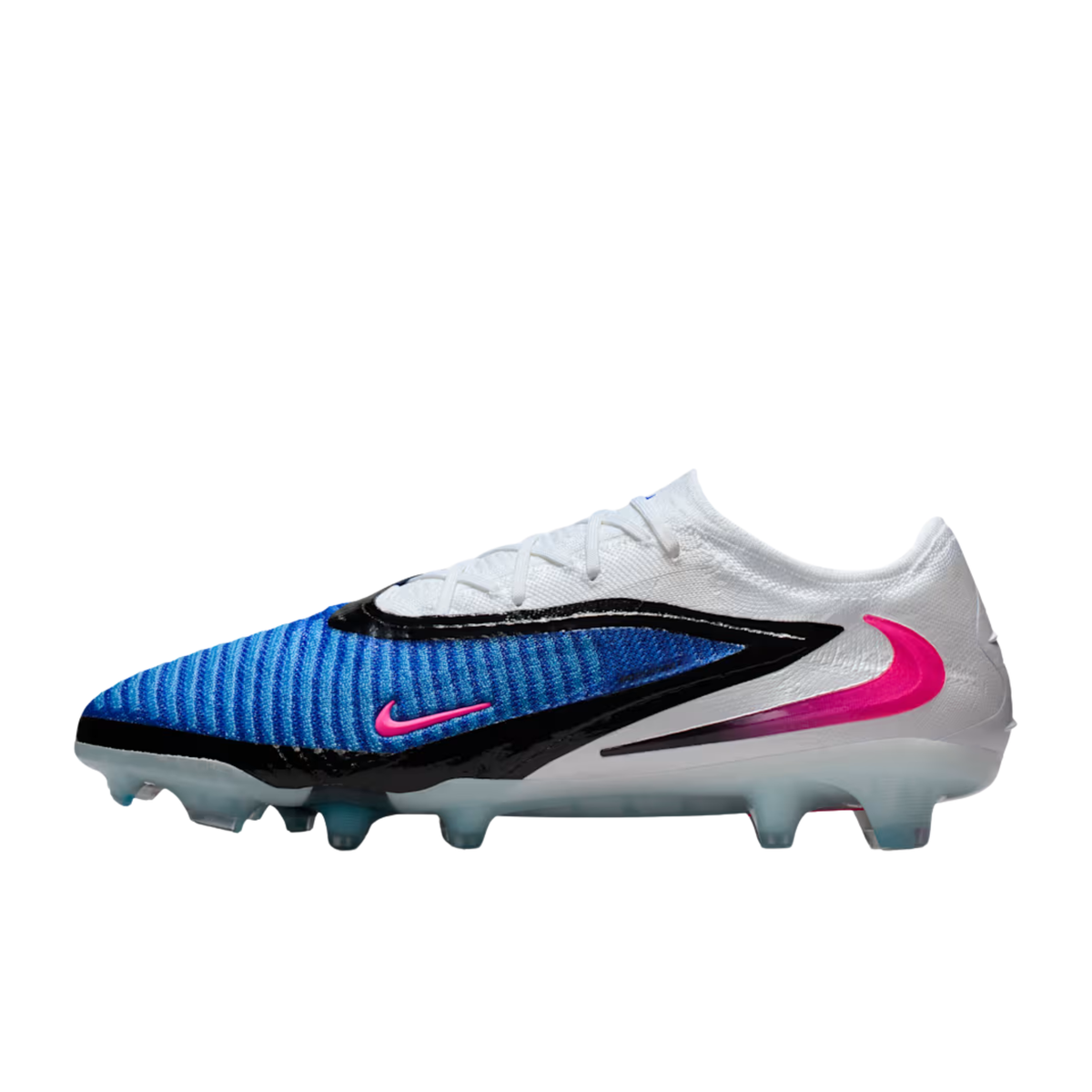 Nike Phantom 6 Low Elite FG Soccer Cleats (Racer Blue/Pink Blast/White)