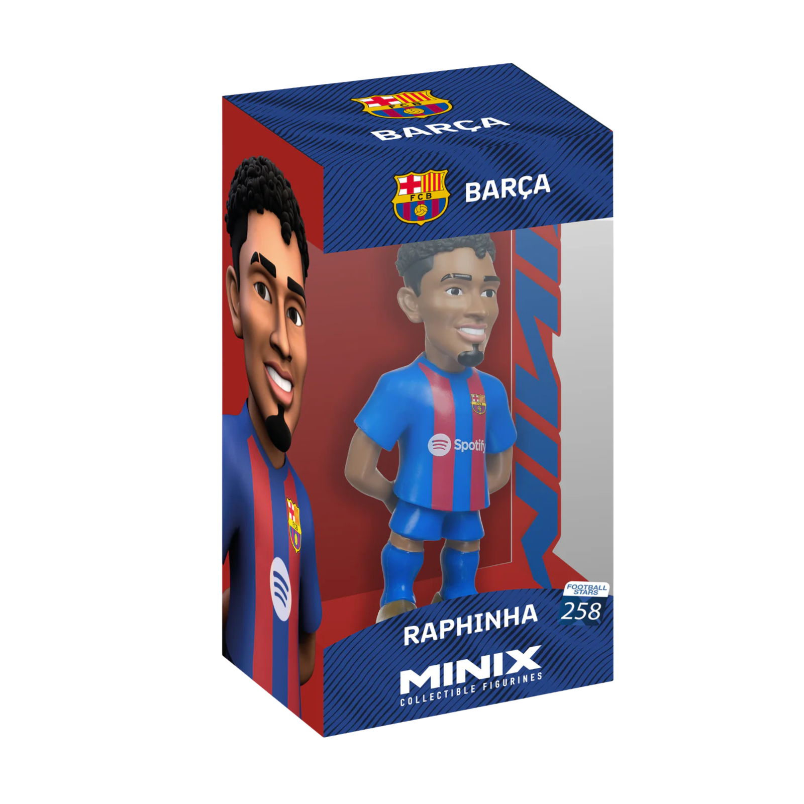 MINIX Barcelona Raphinha Collectible Figure (Blue/Red)
