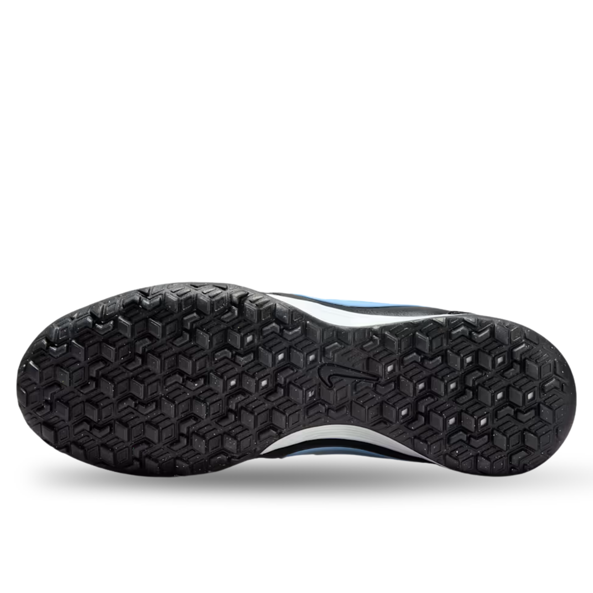 Nike Tiempo Ligera Pro Turf Soccer Shoes (Black/Obsidian/Ice Blue)