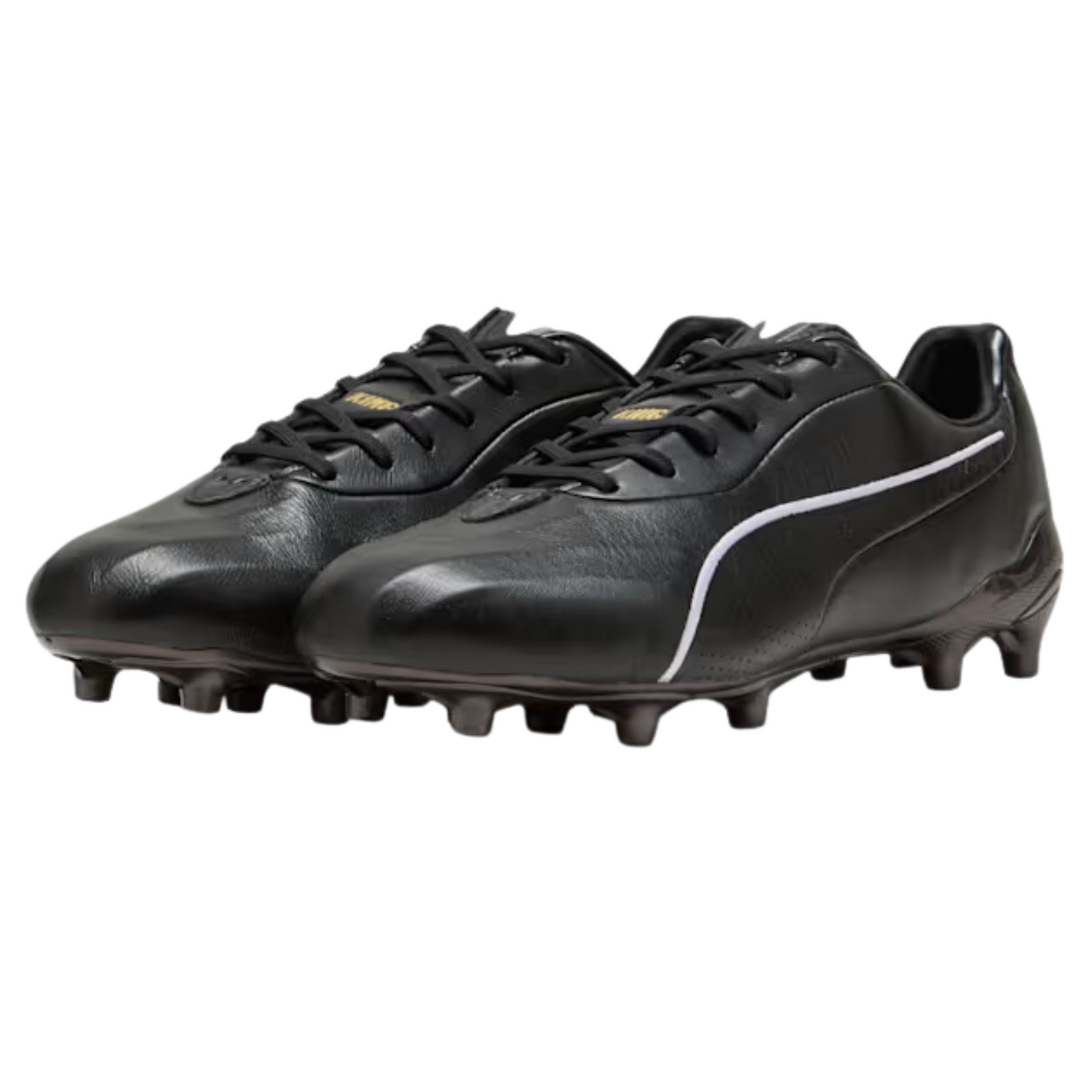 PUMA King Platinum FG/AG Soccer Cleats (Puma Black/Gold)