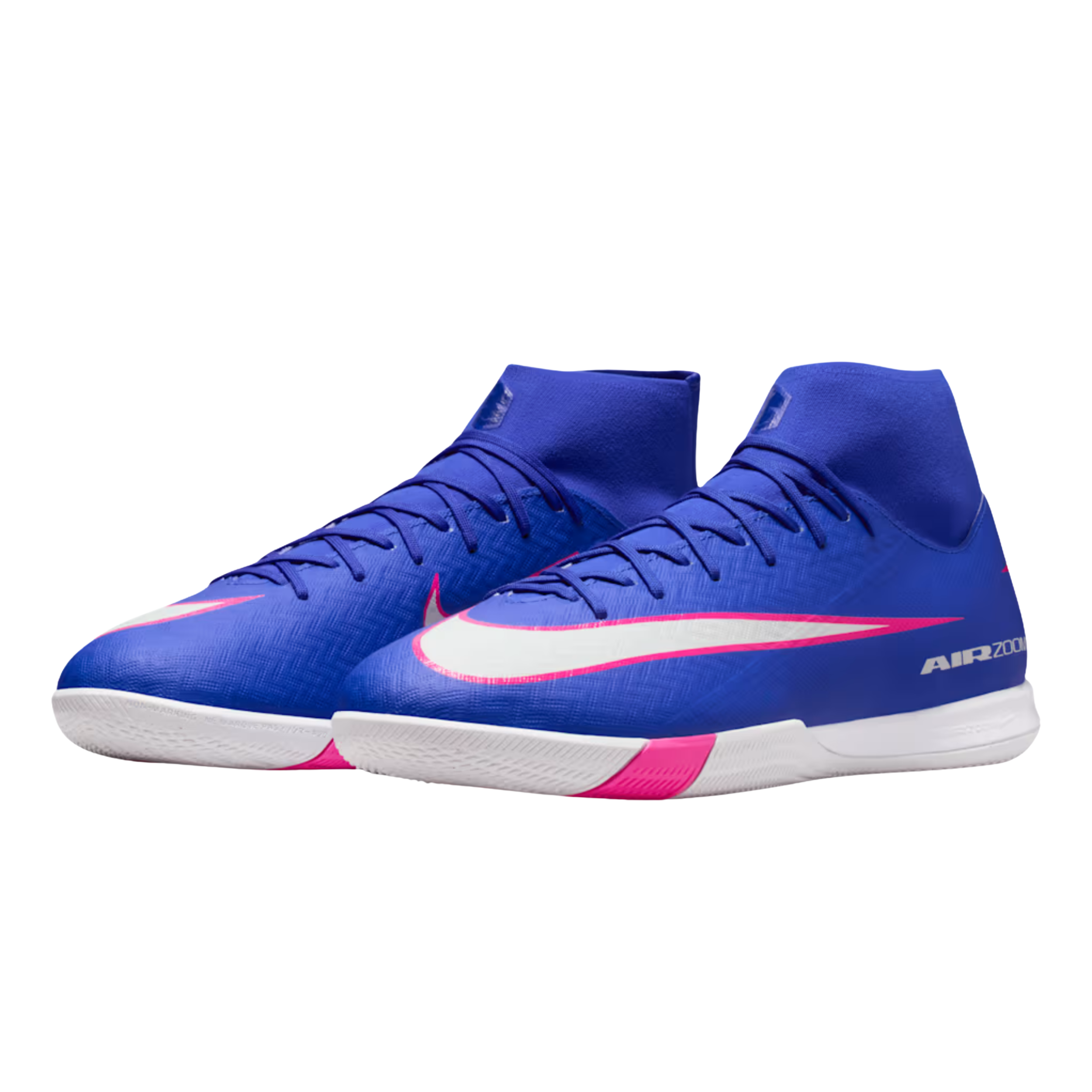 Nike Zoom Superfly 10 Academy Turf Soccer Shoes (Racer Blue/White)