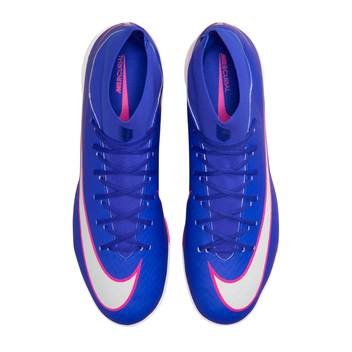 Nike Zoom Superfly 10 Academy Turf Soccer Shoes (Racer Blue/White)