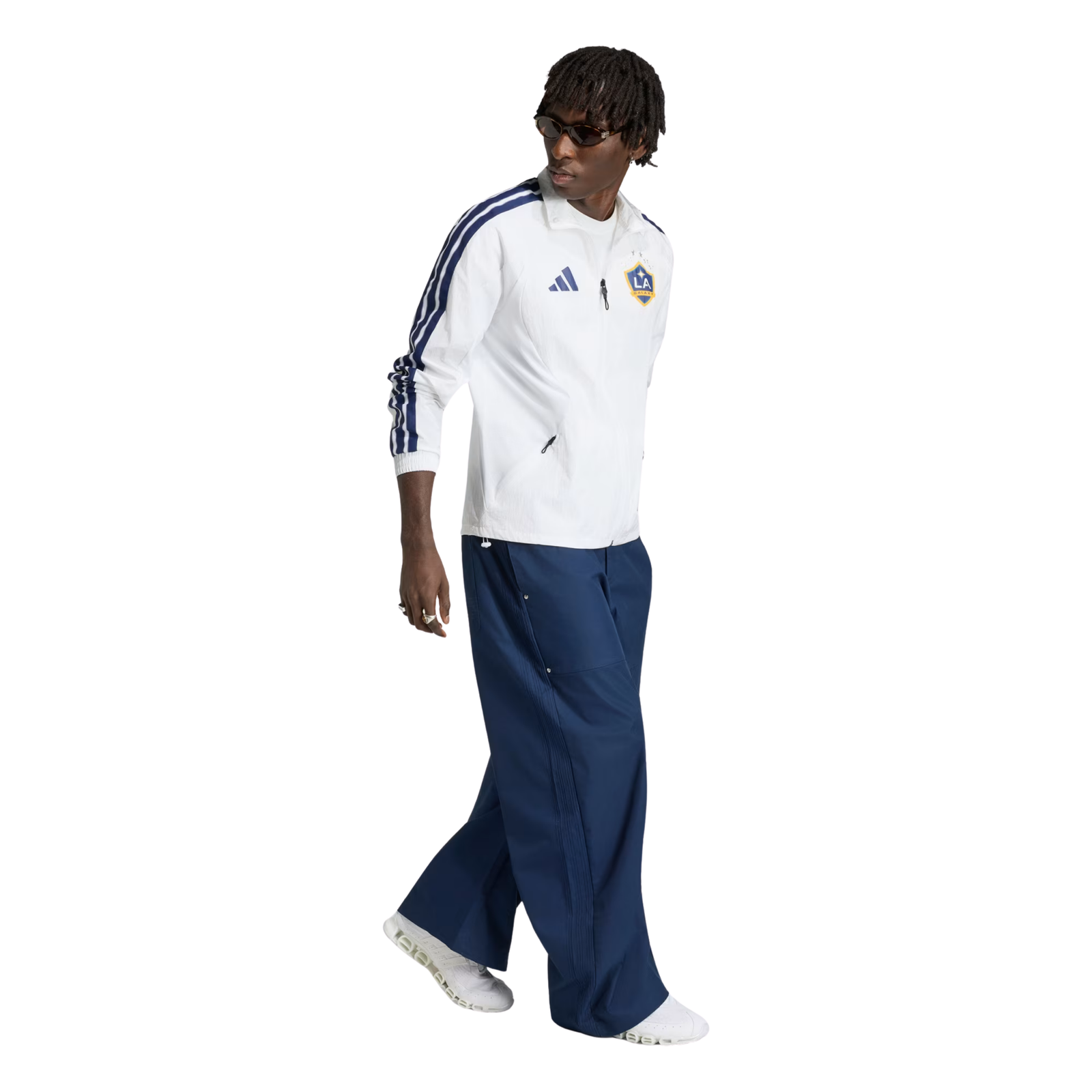 adidas LA Galaxy 26/27 Anthem Jacket (White/Dark Blue)