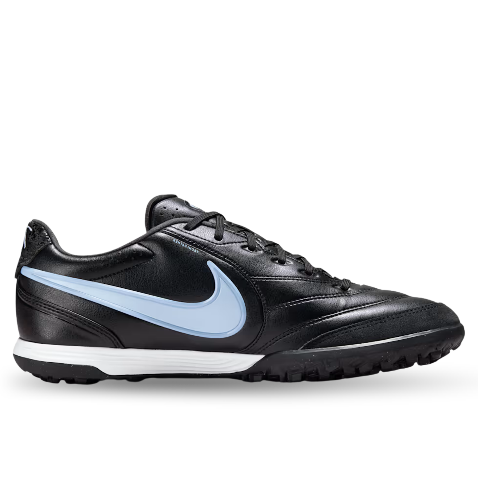 Nike Tiempo Ligera Pro Turf Soccer Shoes (Black/Obsidian/Ice Blue)