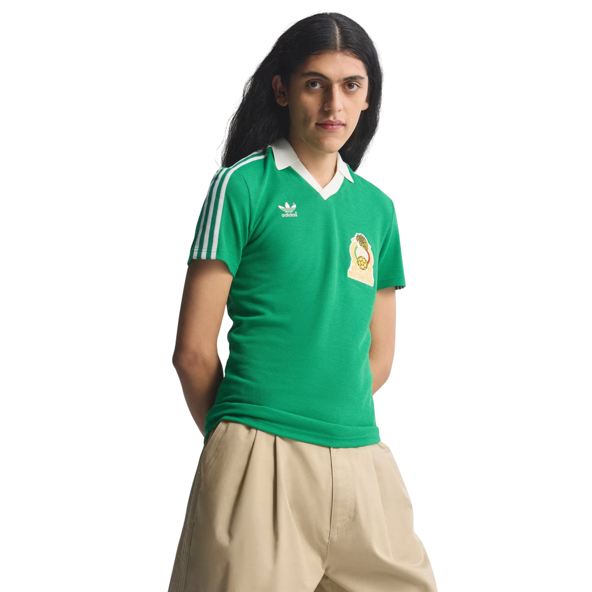 adidas Mexico 86 Retro Football Jersey (Green)