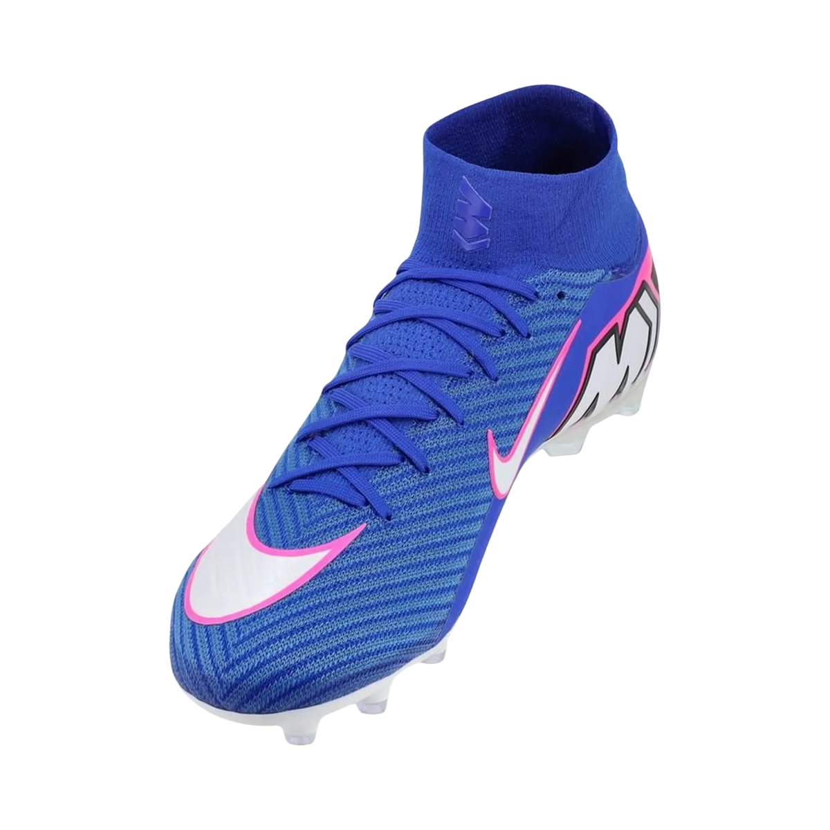 Nike Zoom Superfly 10 Elite AG-Pro Soccer Cleats (Racer Blue/White)