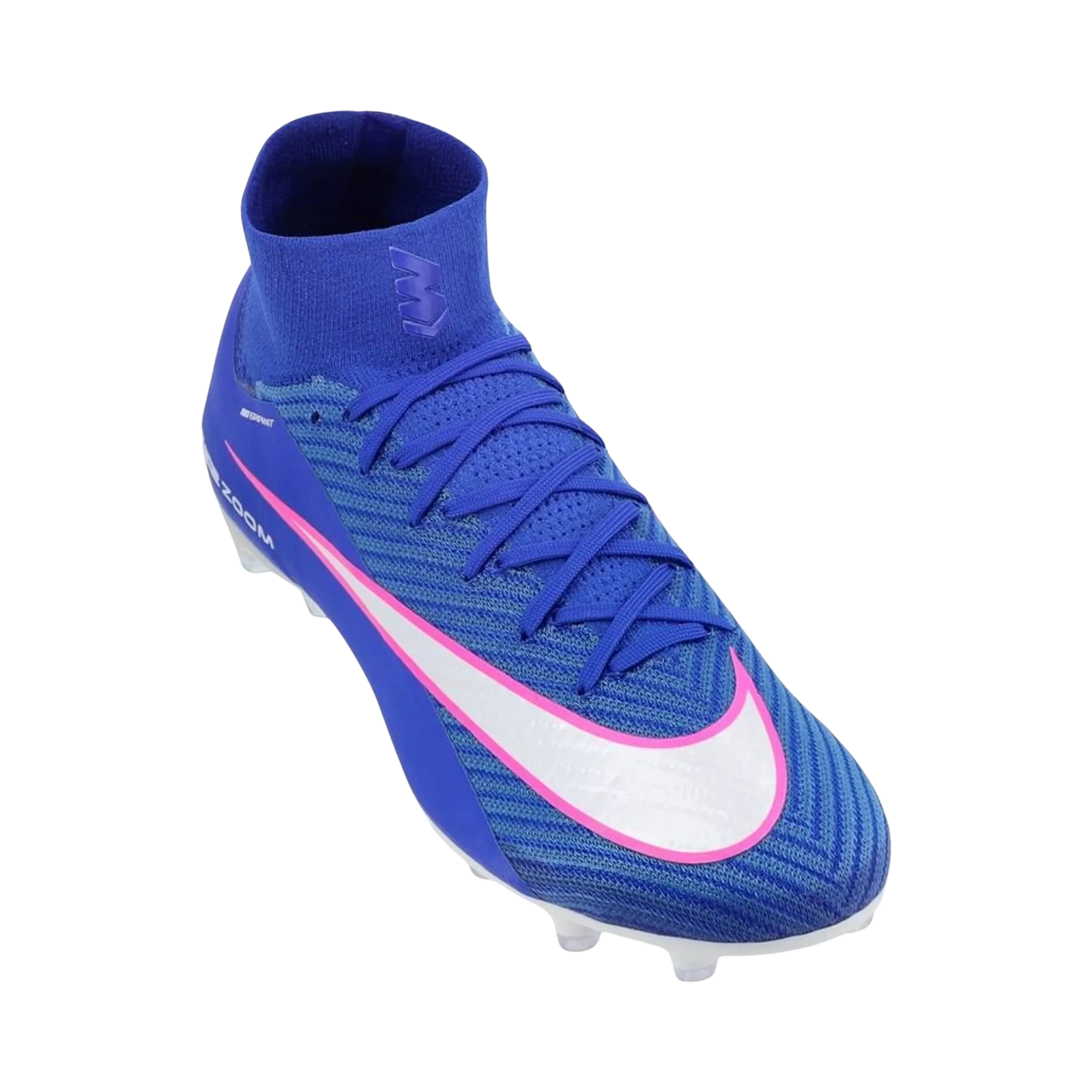 Nike Zoom Superfly 10 Elite AG-Pro Soccer Cleats (Racer Blue/White)