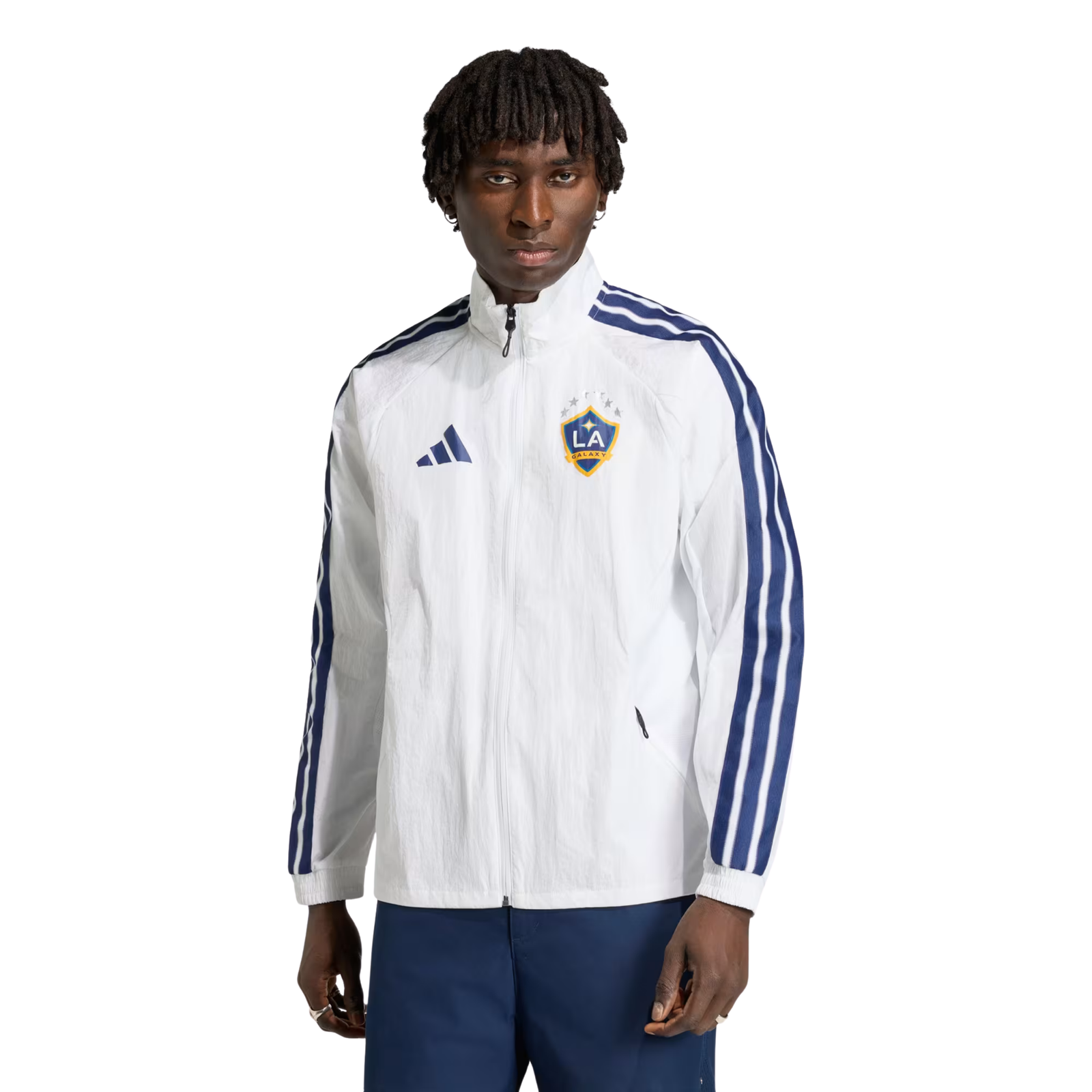 adidas LA Galaxy 26/27 Anthem Jacket (White/Dark Blue)